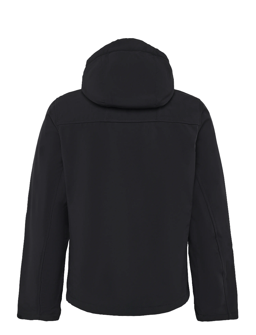 Superdry - HOOD BORG TREKKER JKT - fall jackets - black - 2