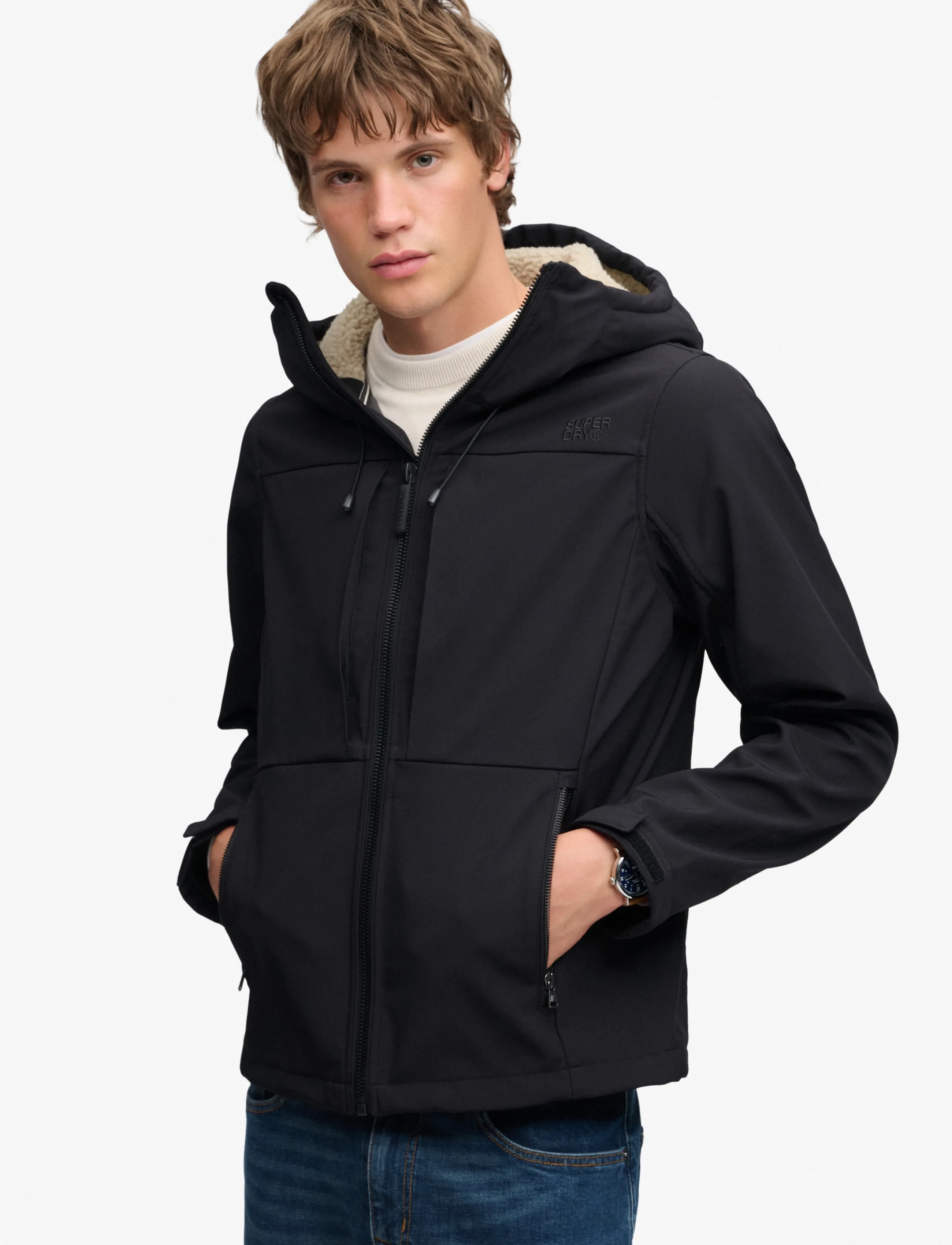 Superdry Hood Borg Trekker Jkt jackor herr – bild 4