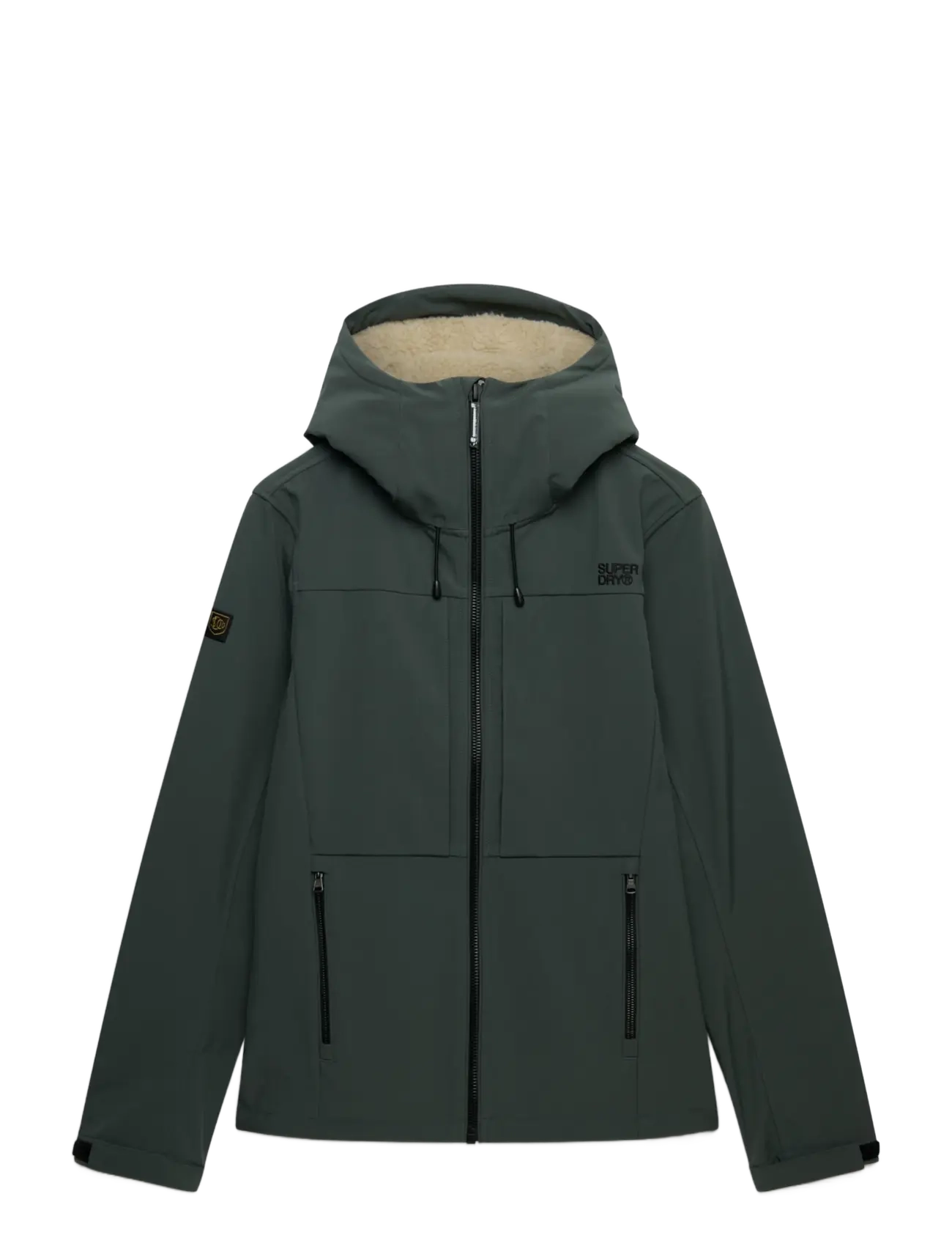 Superdry - HOOD BORG TREKKER JKT - herbstjacken - greyed green - 1