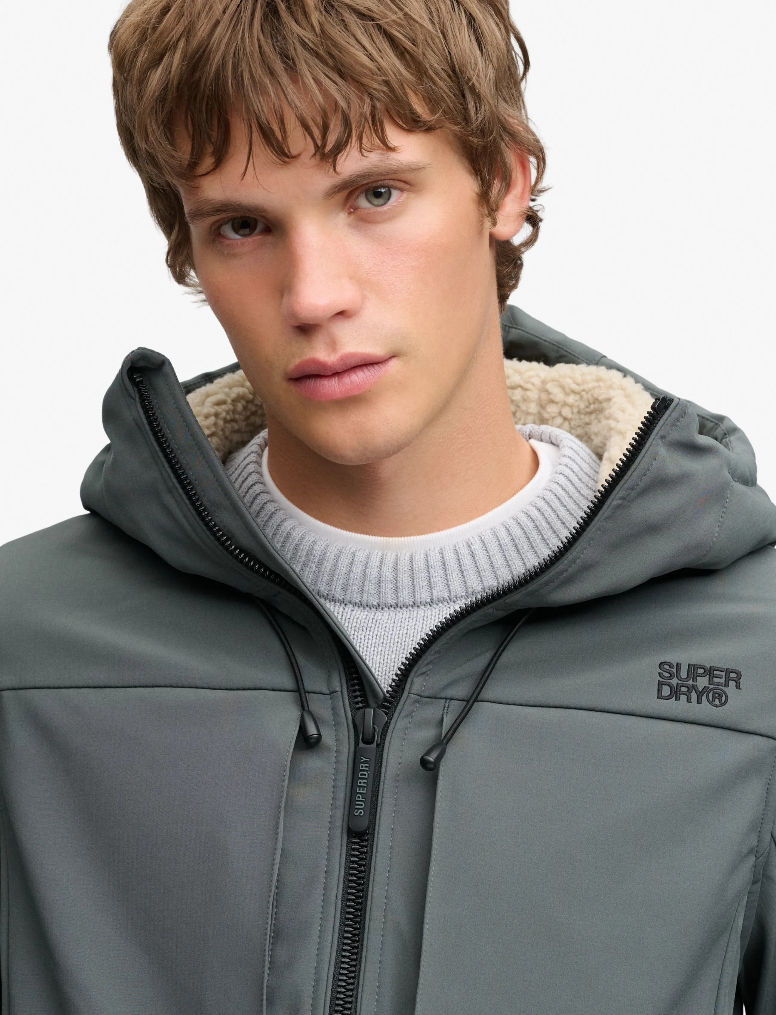 Superdry Hood Borg Trekker Jkt vinterjackor herr – bild 3