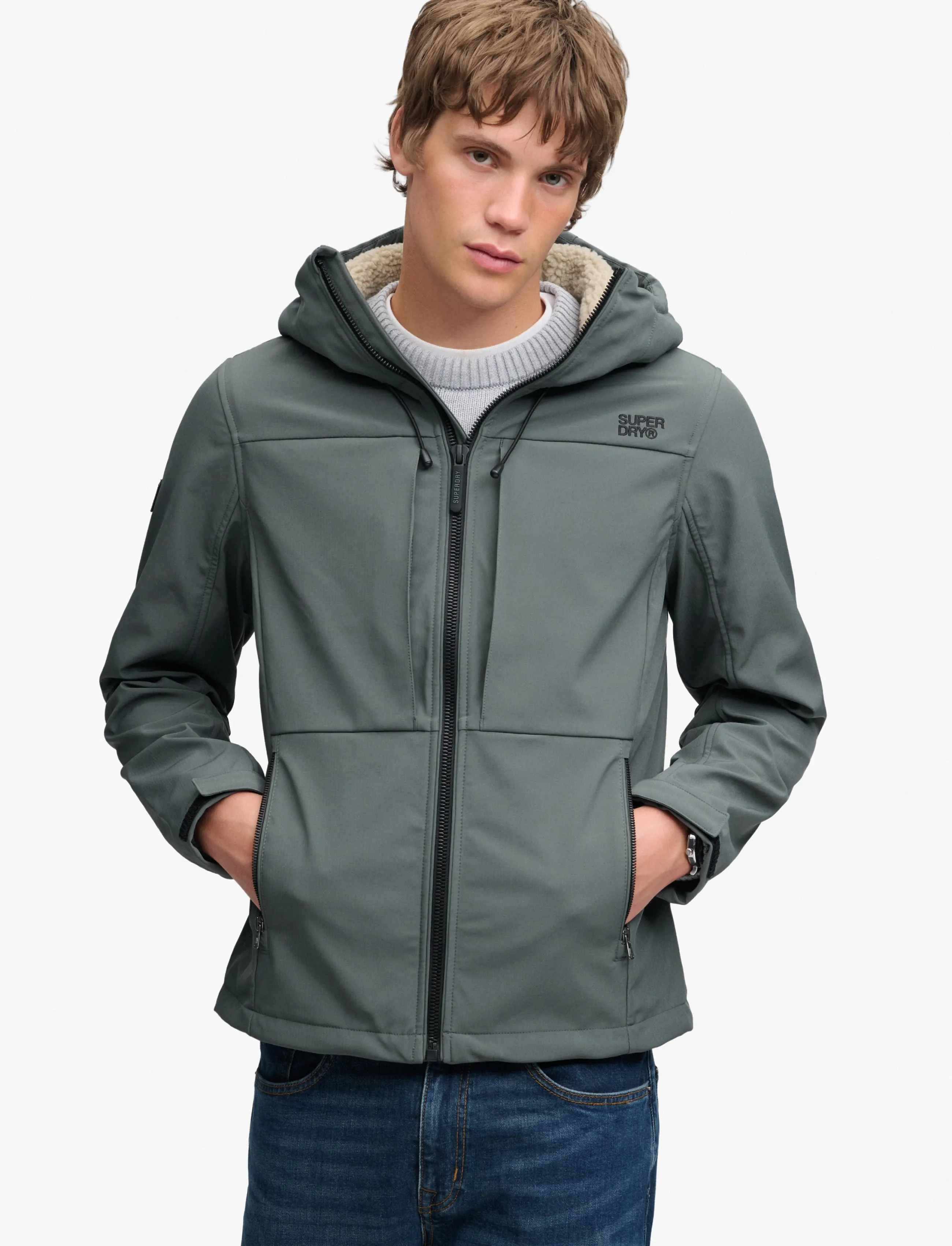 Superdry Hood Borg Trekker Jkt vinterjackor herr – bild 4