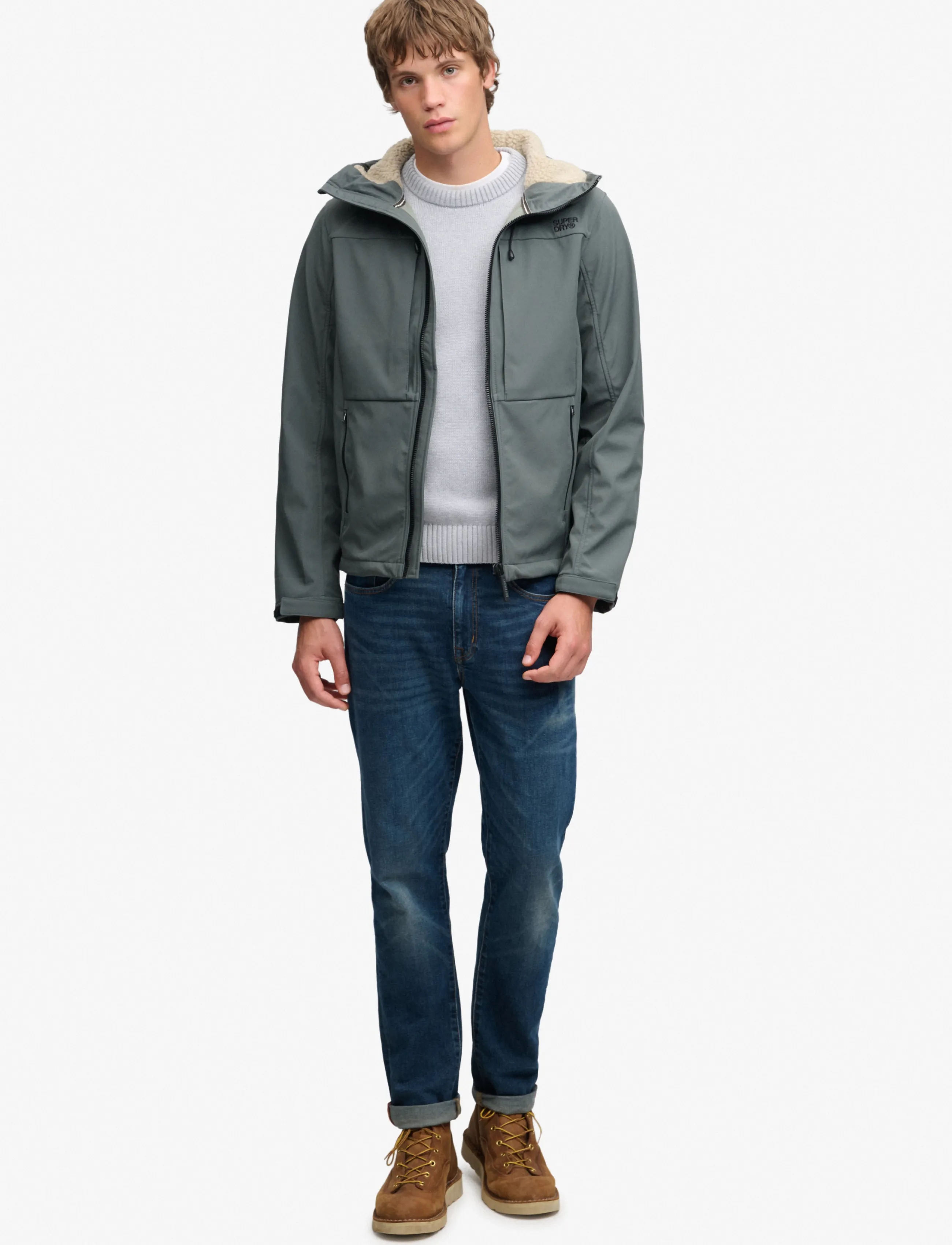Superdry Hood Borg Trekker Jkt vinterjackor herr – bild 6