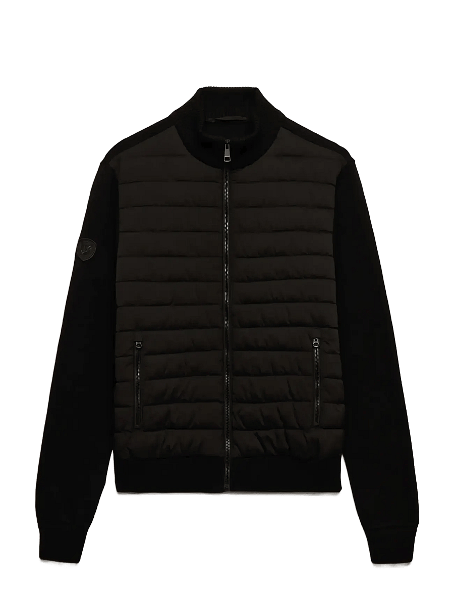 Superdry - CARDIGAN HYBRID JACKET - hybrid-jacken - black - 1