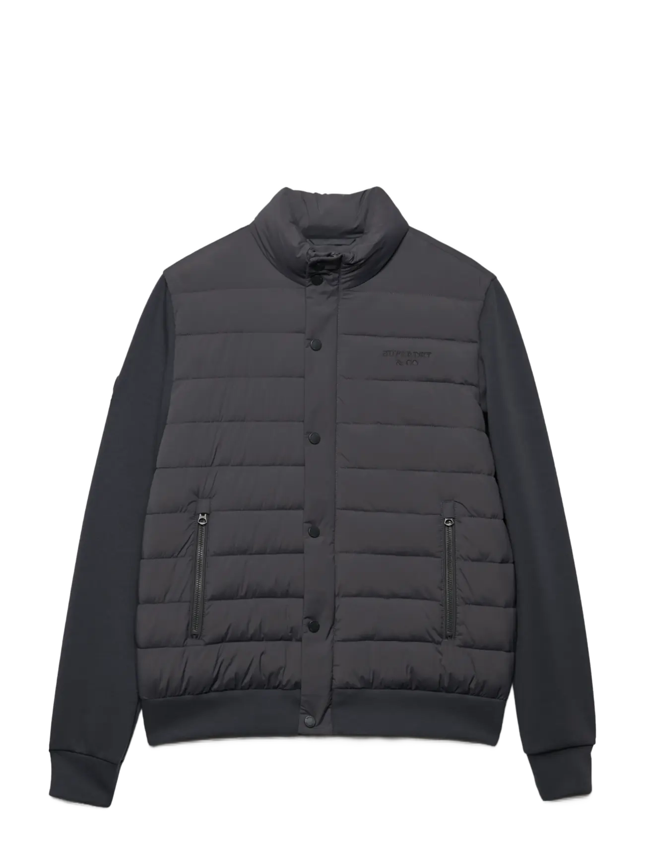 Superdry - INTERLOCK HYBRID JACKET - hybrid jackets  - charcoal - 1