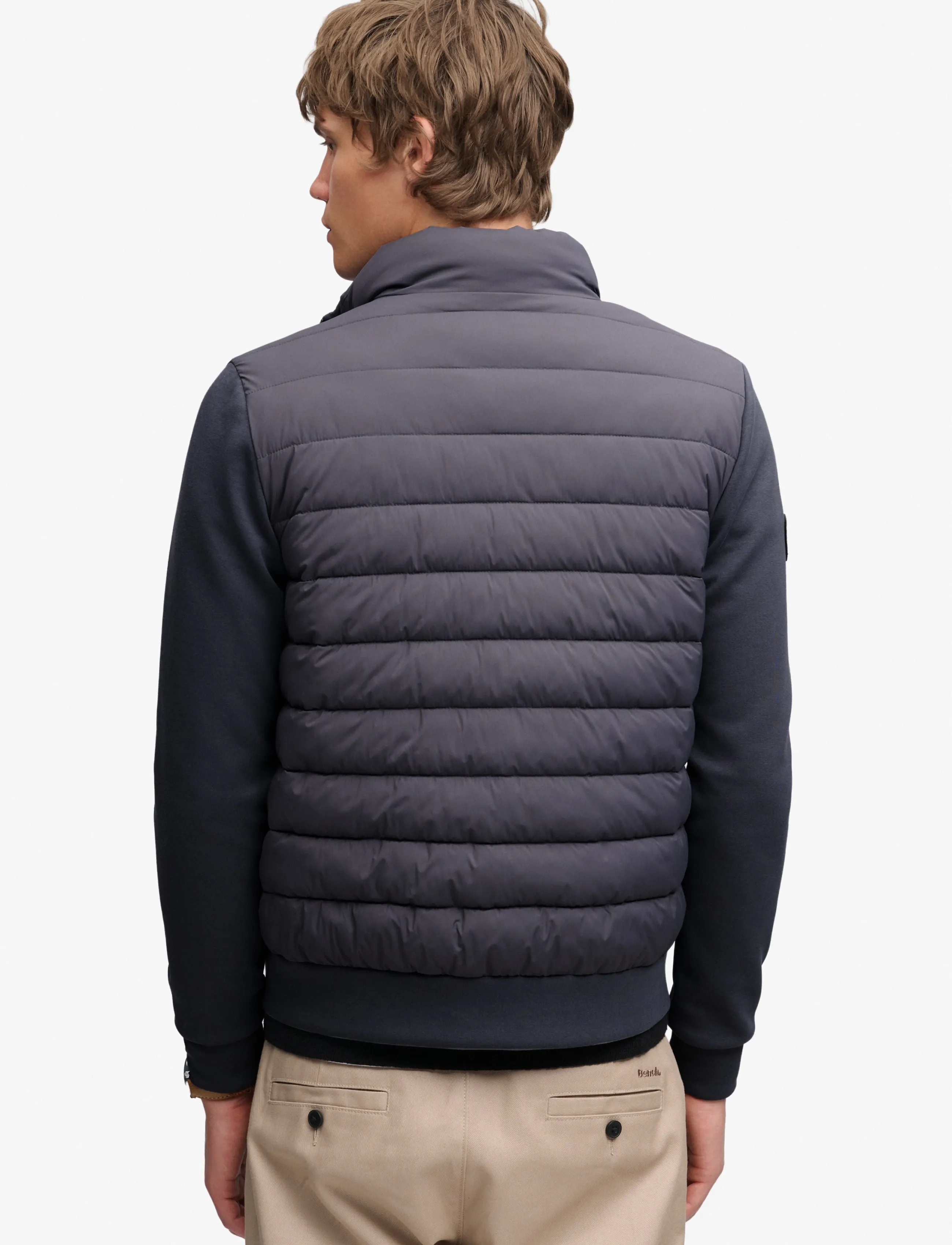 Superdry - INTERLOCK HYBRID JACKET - hybrid jackets  - charcoal - 3