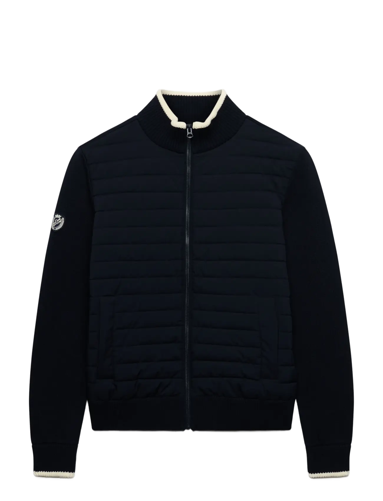 Superdry - STRAIGHT BAFFLE HYBRID JKT - hybrid-jacken - eclipse navy - 1