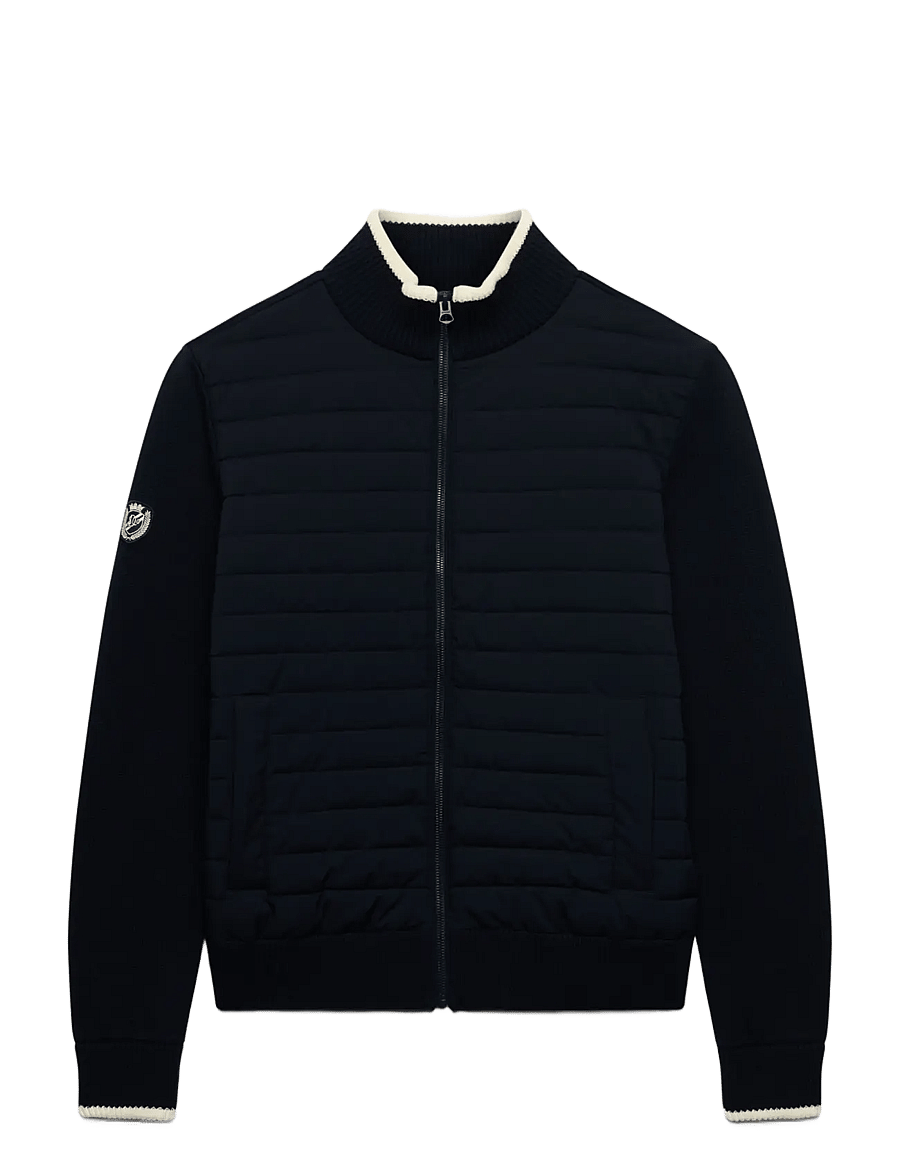 Superdry - STRAIGHT BAFFLE HYBRID JKT - hybrid-jacken - eclipse navy - 1