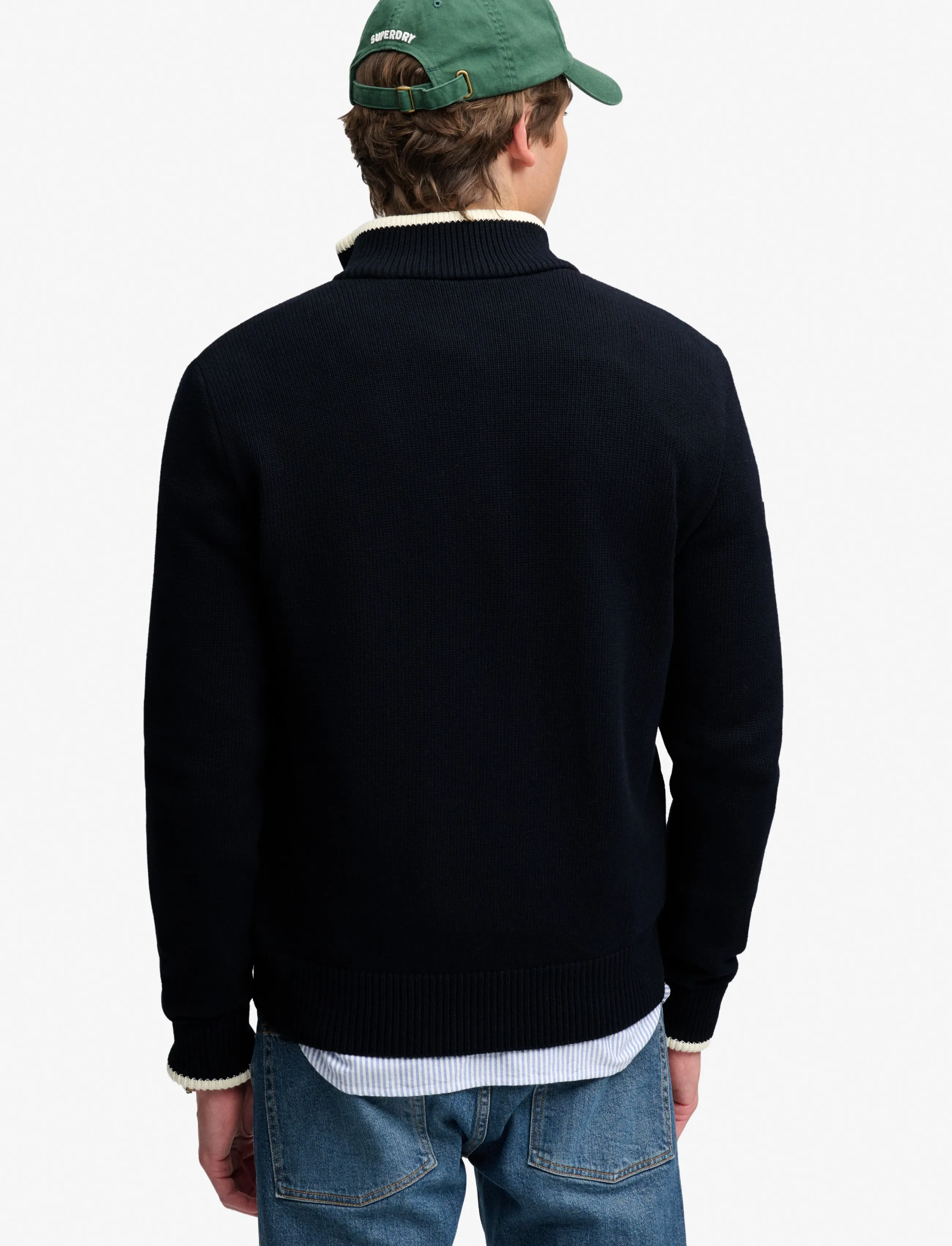 Superdry - STRAIGHT BAFFLE HYBRID JKT - hybrid-jacken - eclipse navy - 2