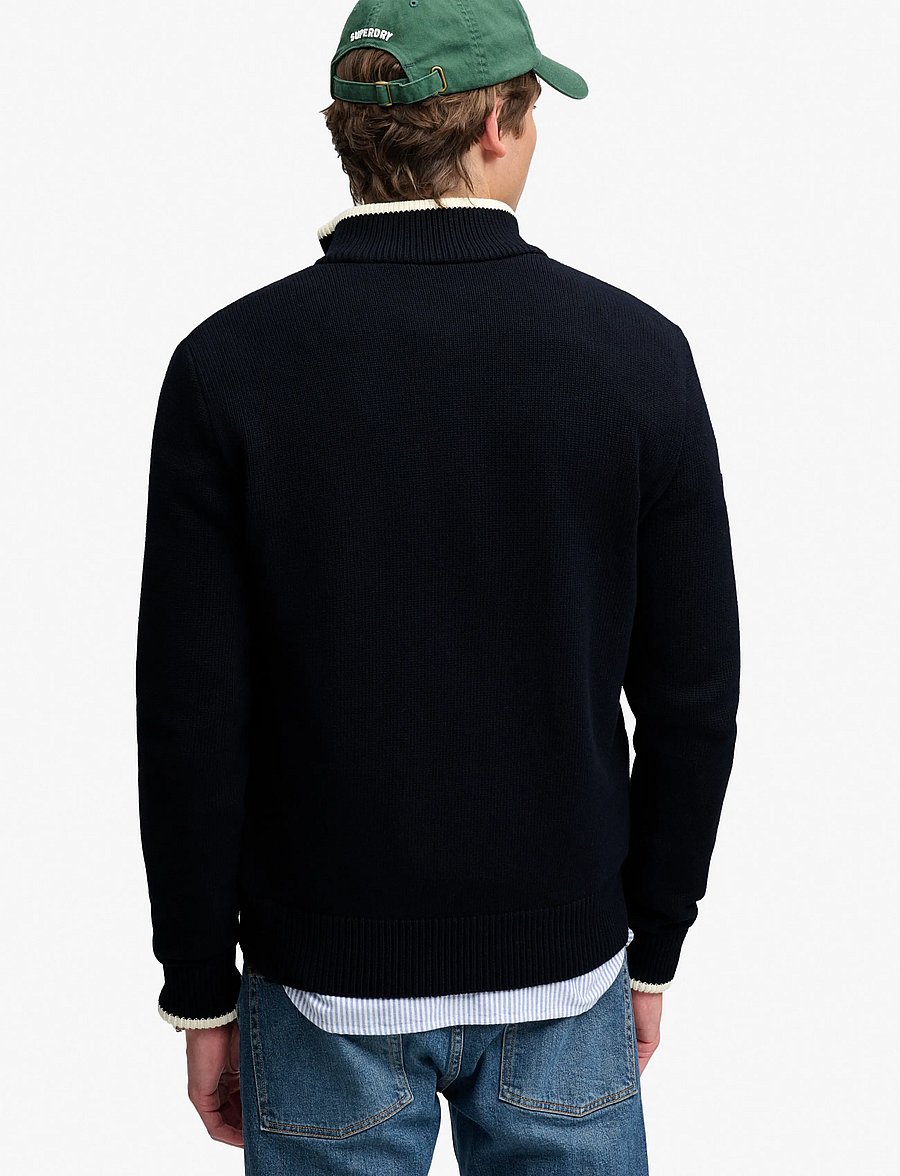 Superdry - STRAIGHT BAFFLE HYBRID JKT - hybrid-jacken - eclipse navy - 2