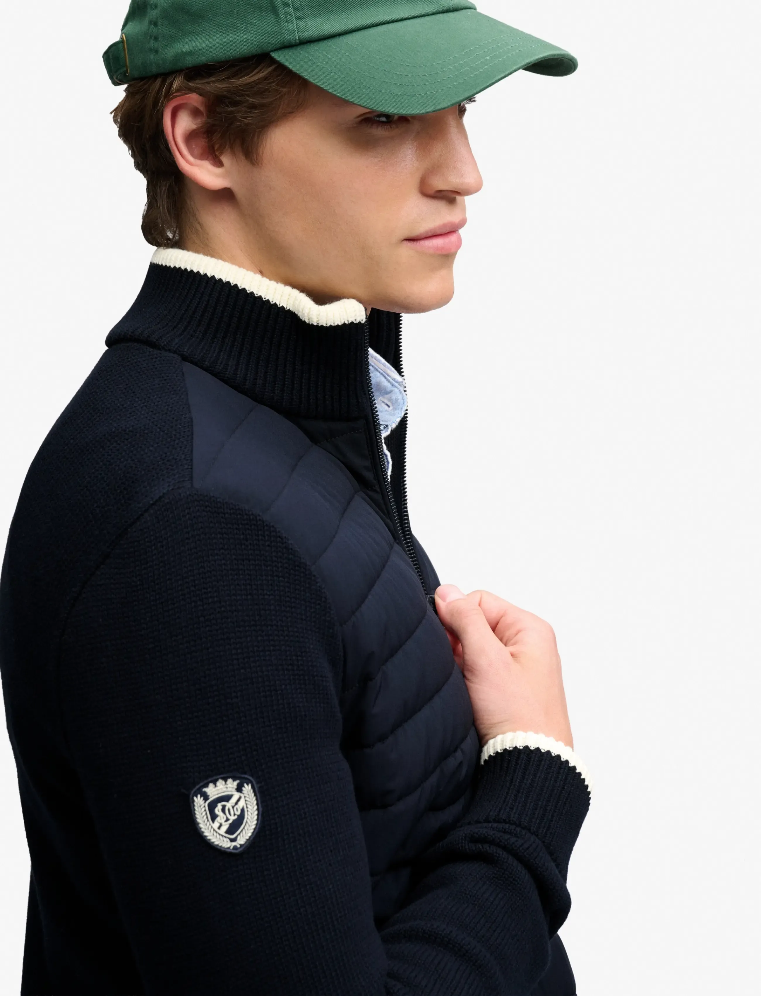 Superdry - STRAIGHT BAFFLE HYBRID JKT - hybrid-jacken - eclipse navy - 3