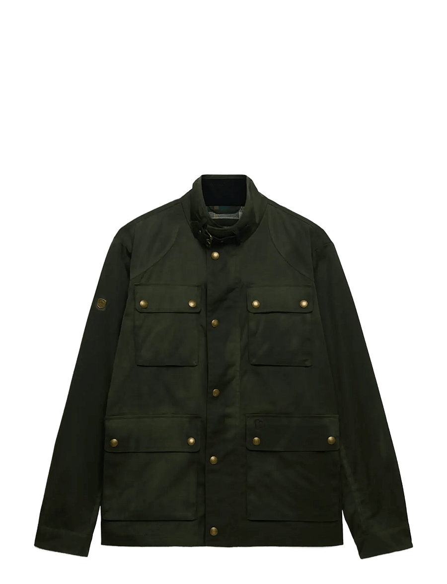Superdry - WAX RACER JACKET - fall jackets - army green - 1