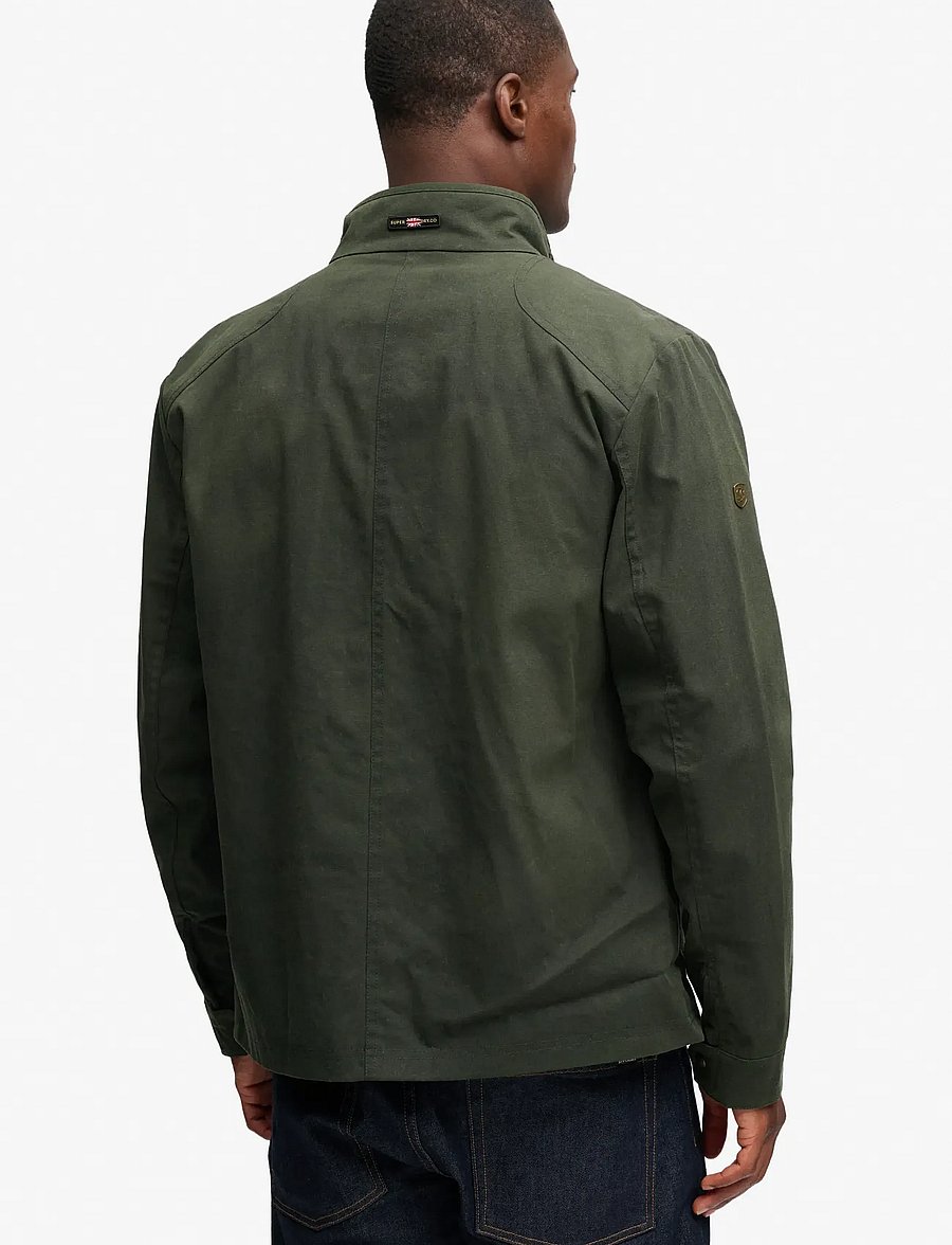 Superdry - WAX RACER JACKET - fall jackets - army green - 3