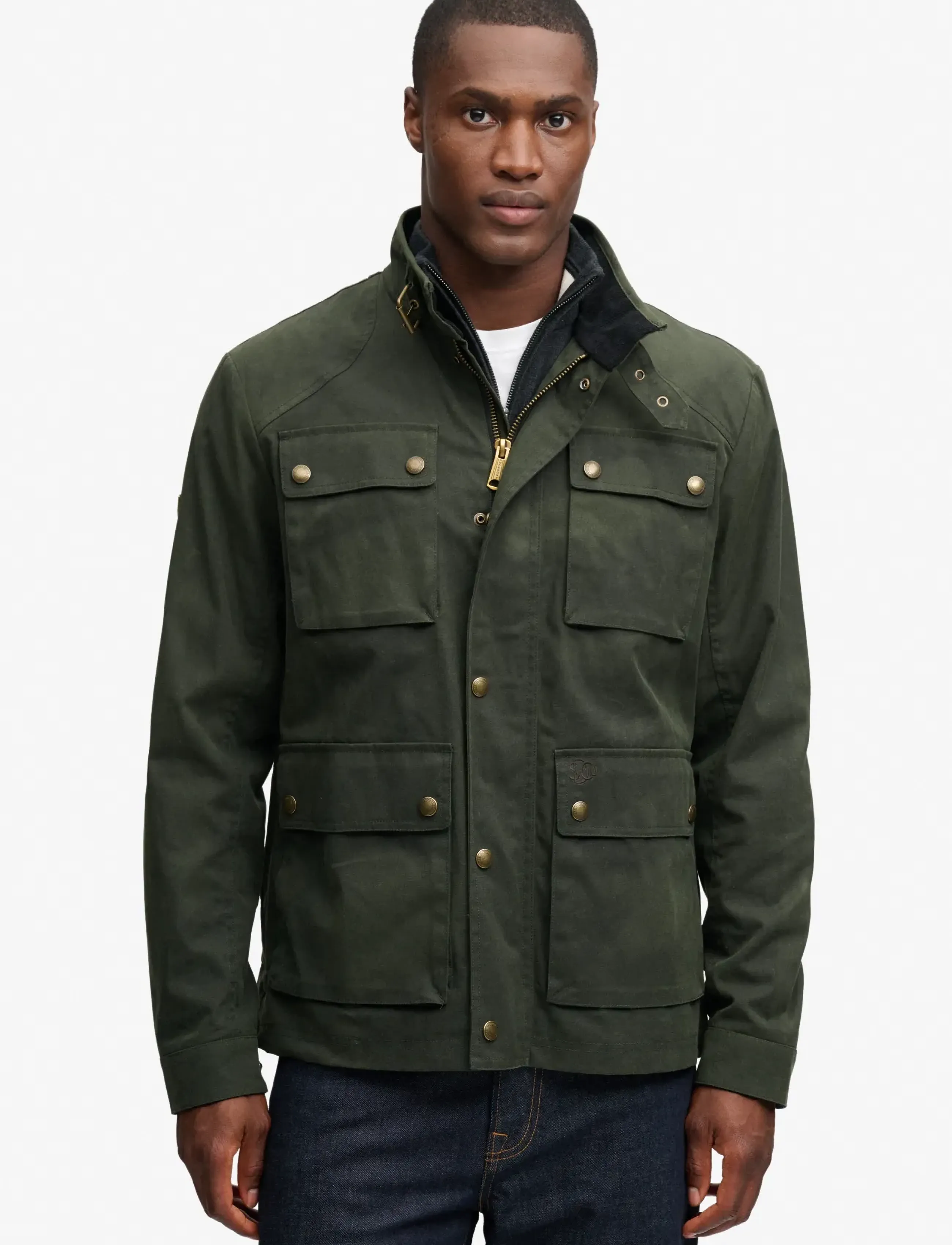 Superdry - WAX RACER JACKET - fall jackets - army green - 5