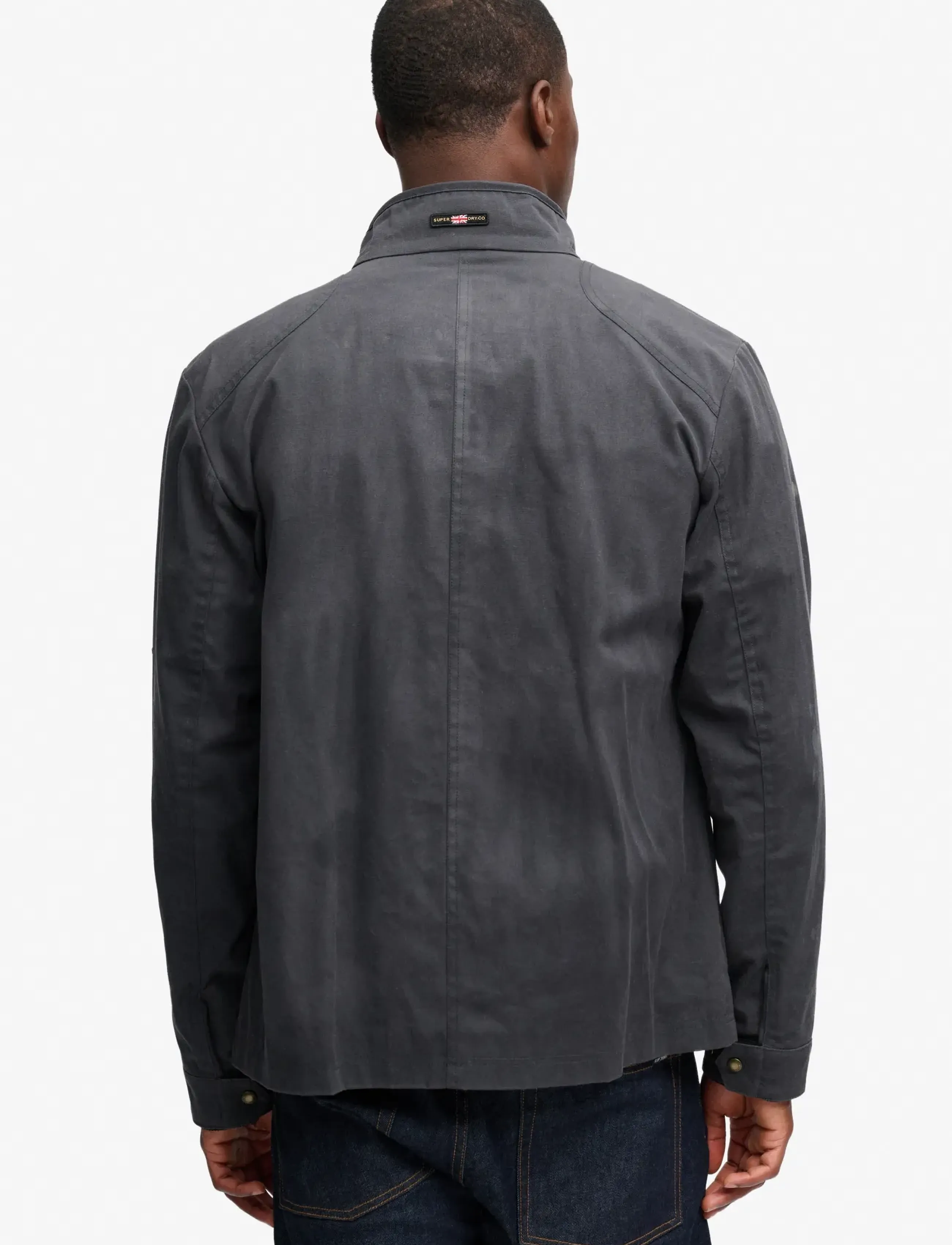 Superdry - WAX RACER JACKET - herbstjacken - charcoal - 2