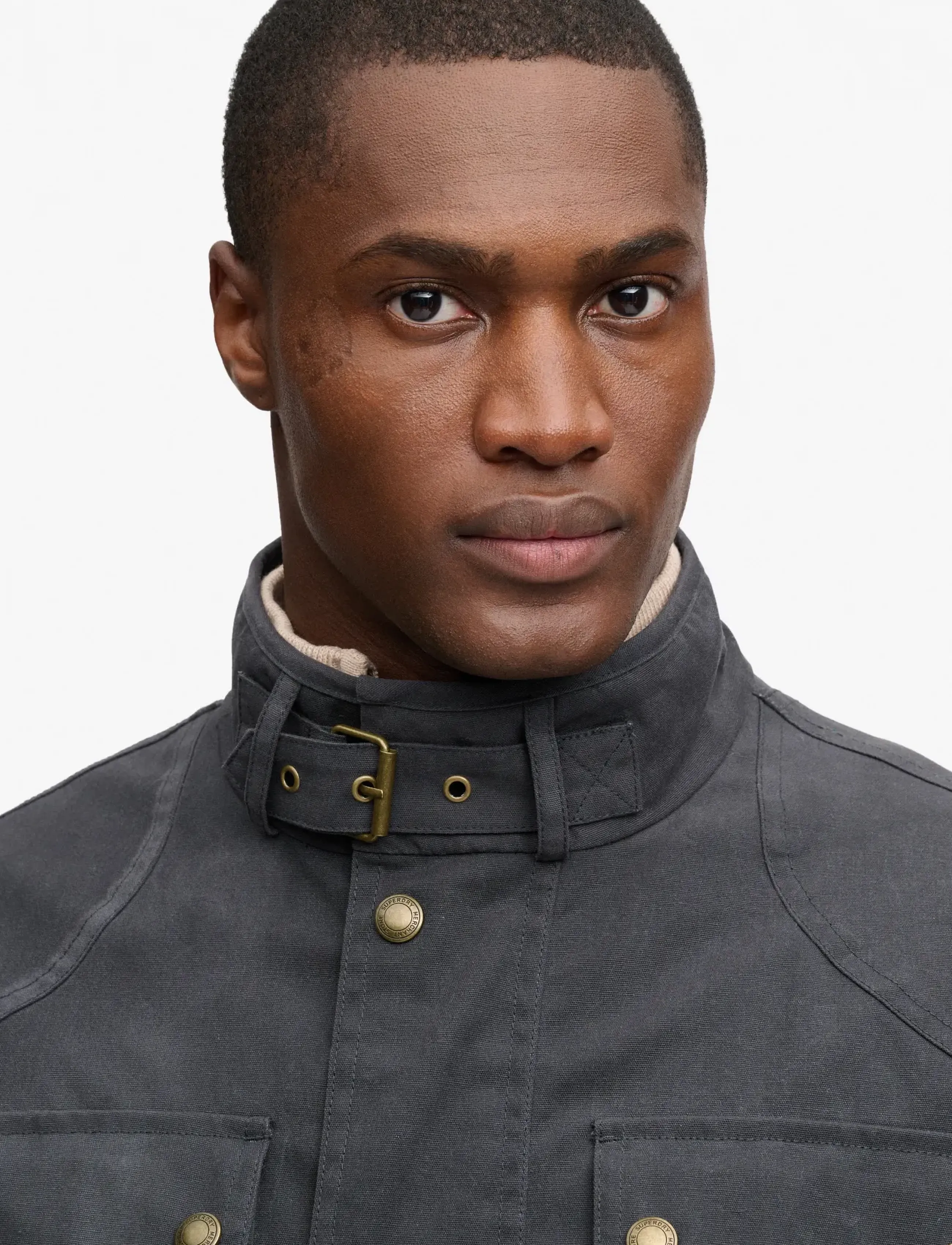Superdry - WAX RACER JACKET - herbstjacken - charcoal - 3