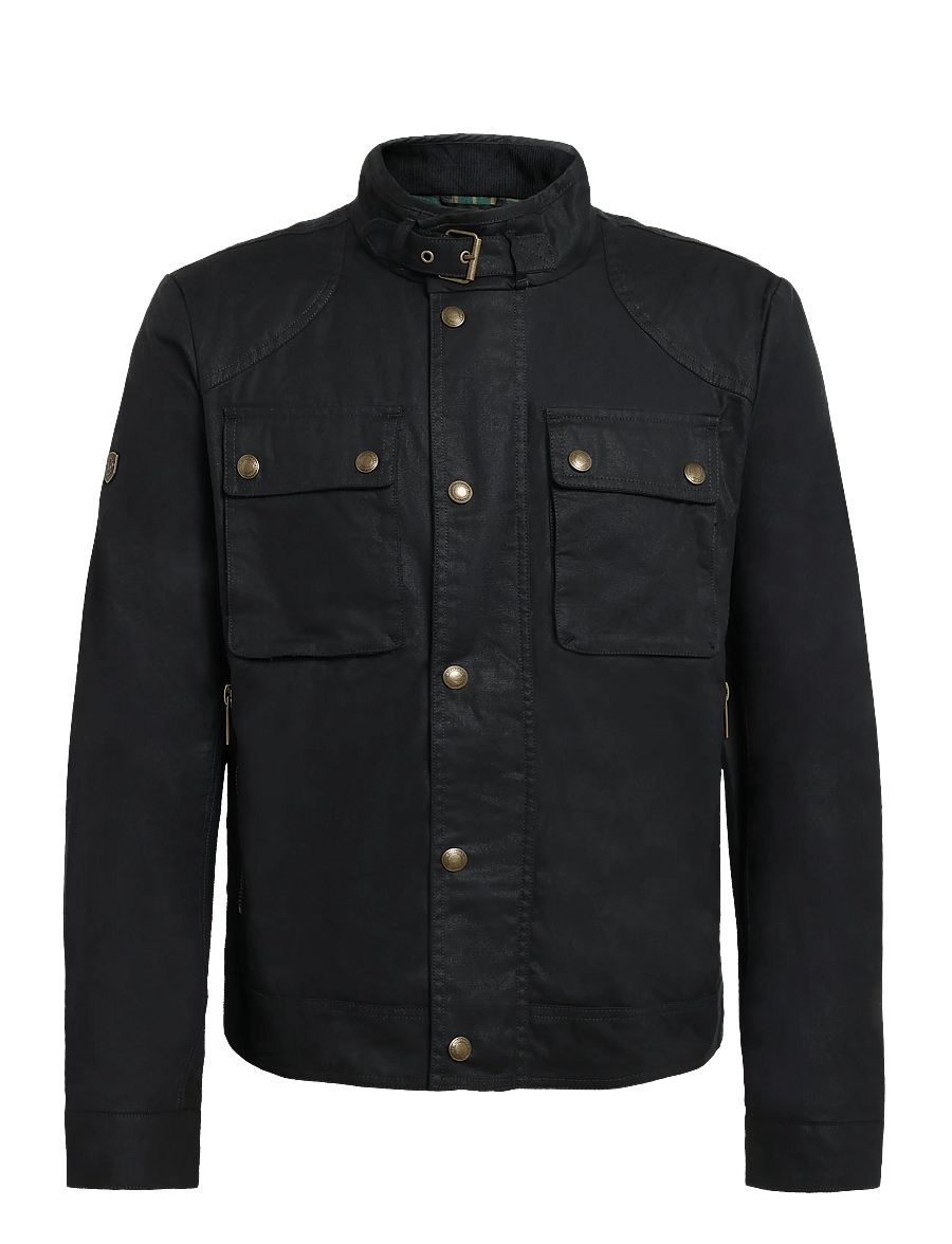 Superdry - WAX CROPPED RACER JACKET - fall jackets - carbon black - 1