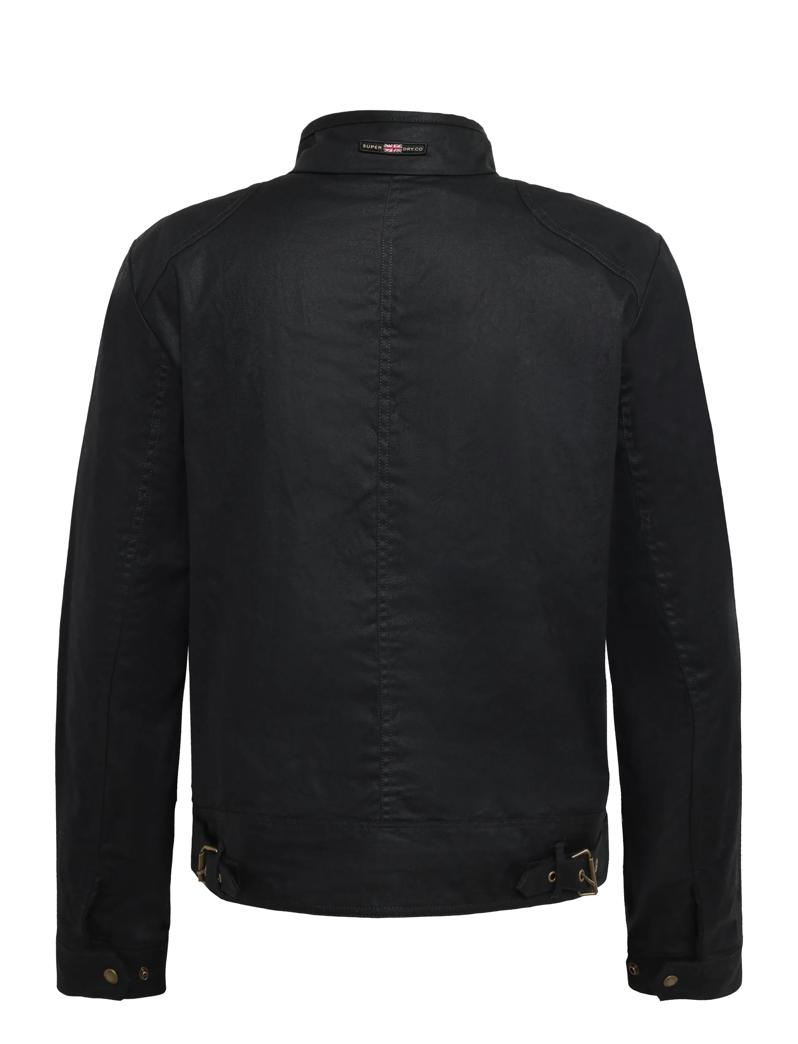 Superdry - WAX CROPPED RACER JACKET - fall jackets - carbon black - 2