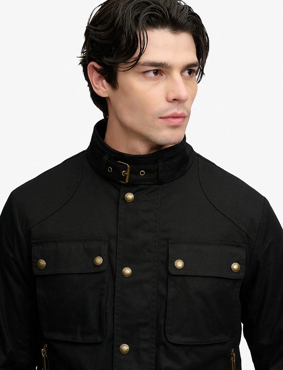 Superdry - WAX CROPPED RACER JACKET - fall jackets - carbon black - 3