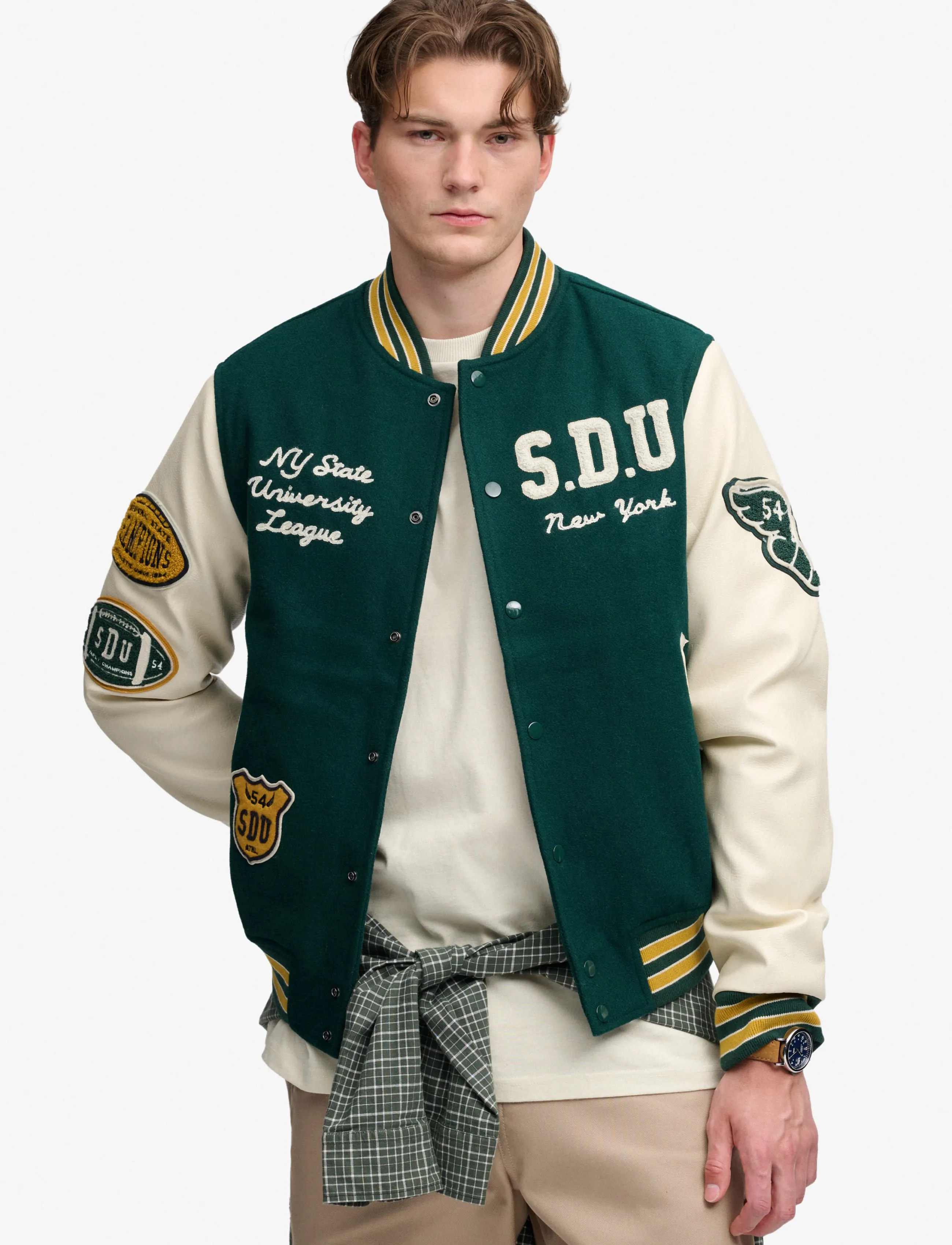 Superdry & Co Övergångsjacka beige / gul herr – bild 3