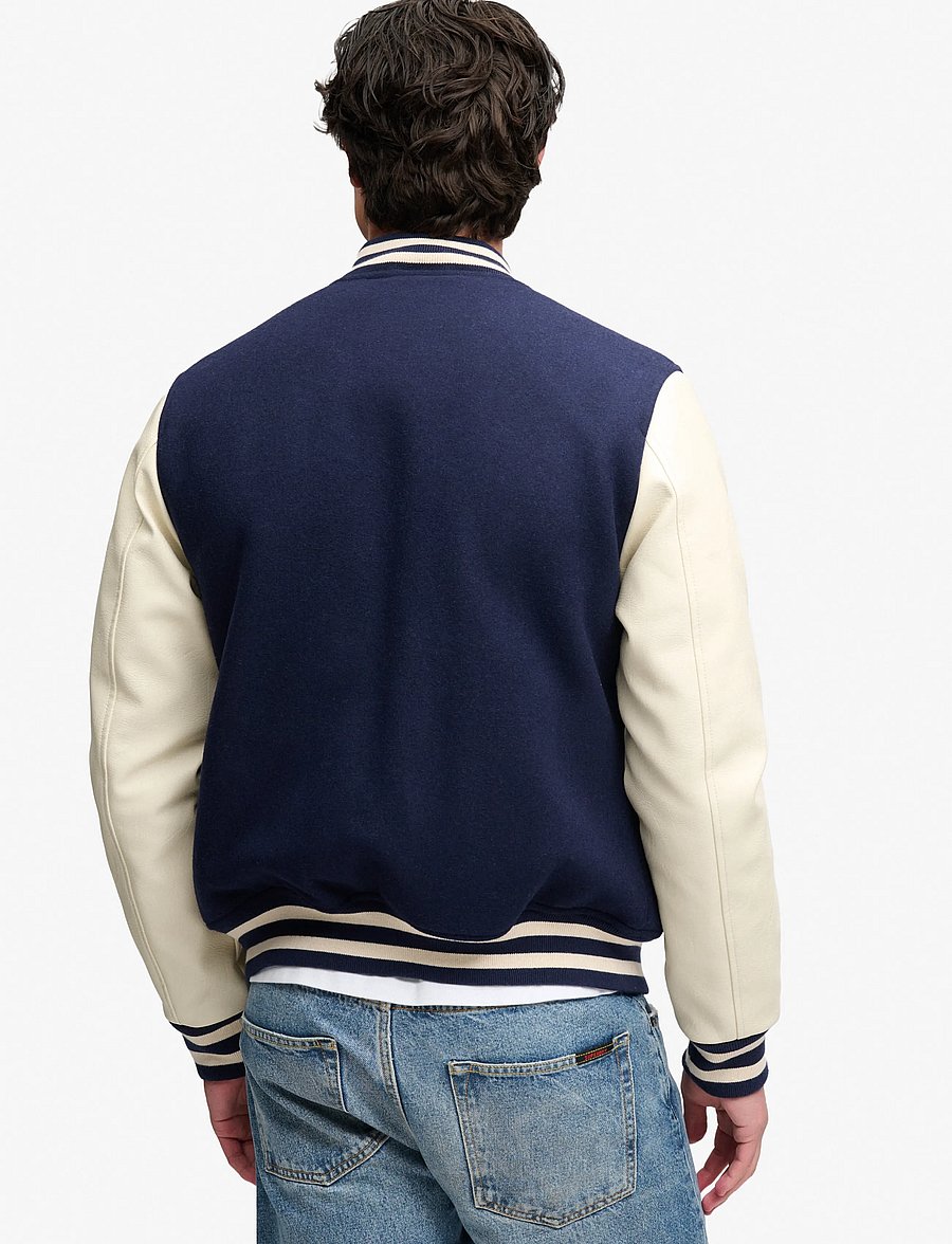 Superdry - VINTAGE PATCHED VARSITY JKT - varsity-jacken - navy/cream - 2