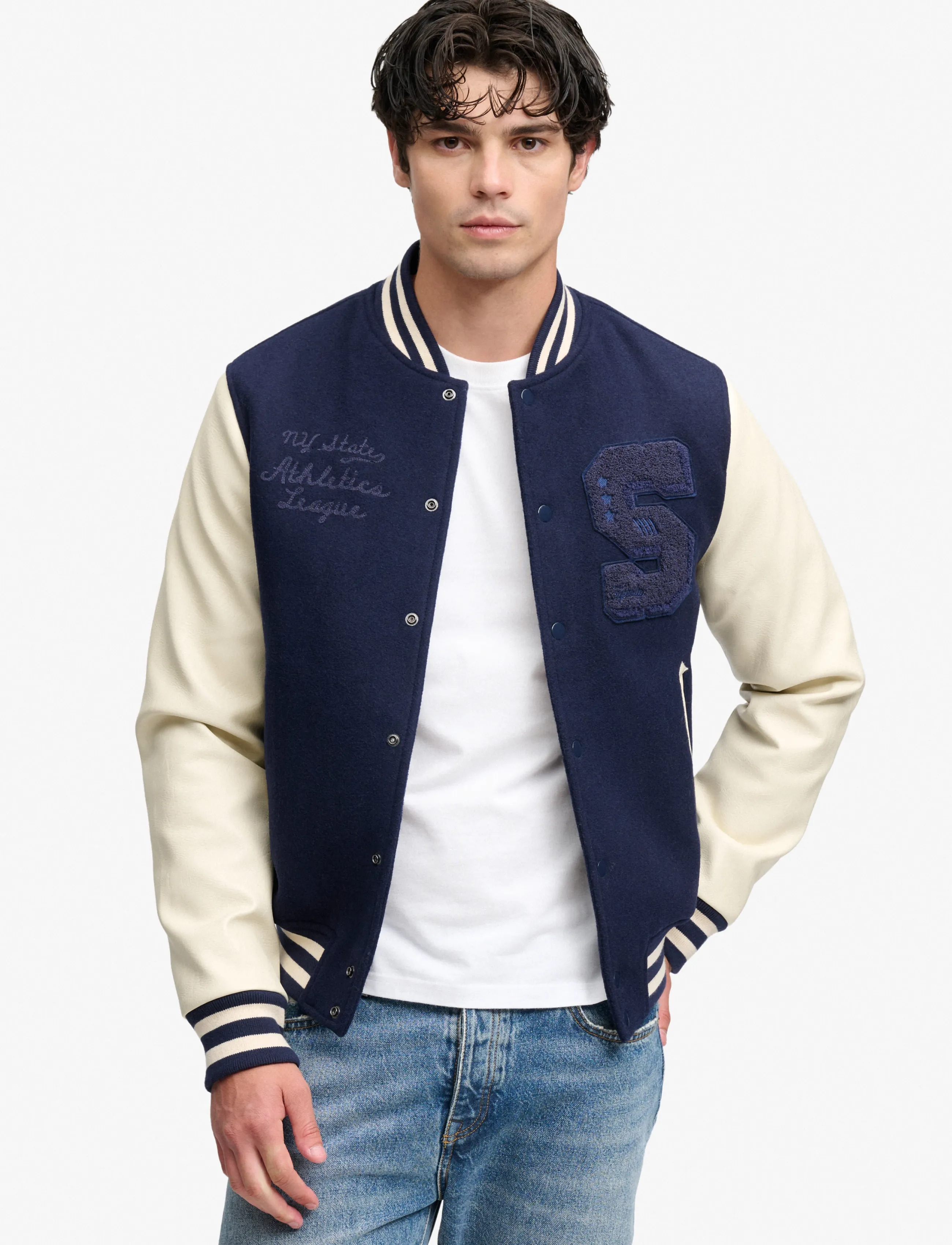 Superdry Vintage Patched Varsity Jkt jackor herr – bild 6