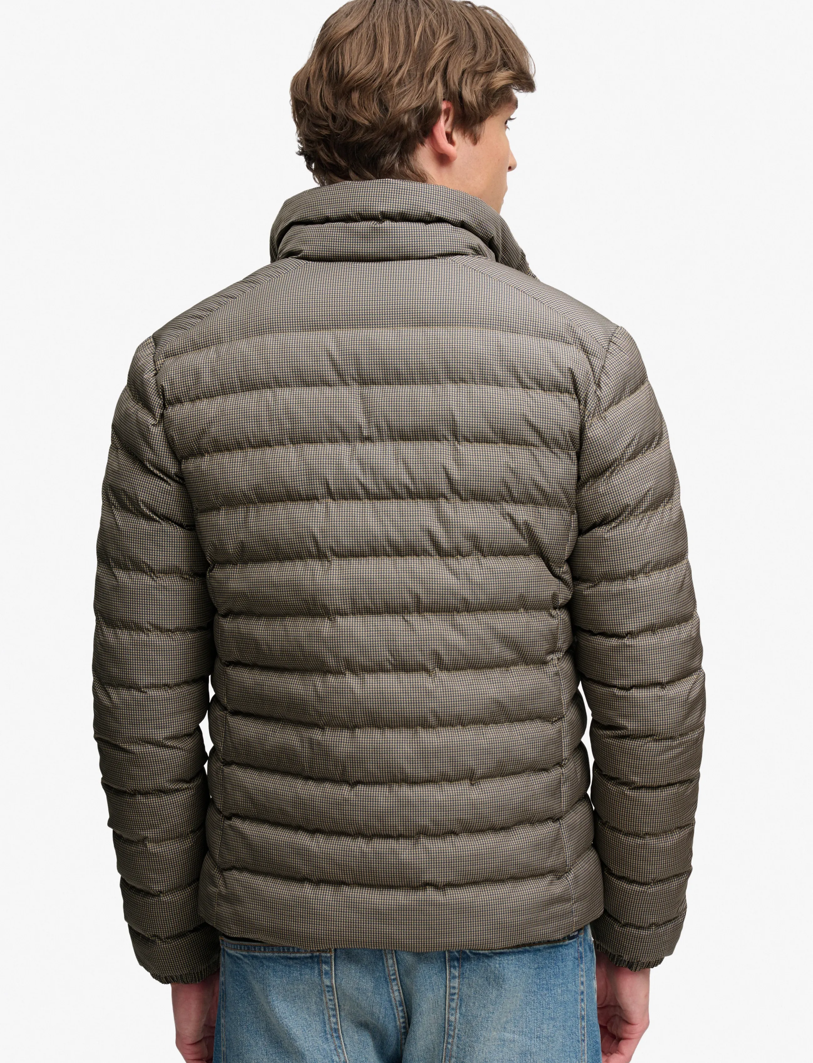 Superdry - FUJI ESTATE PADDED JACKET - daunenjacken - brown heritage check - 3
