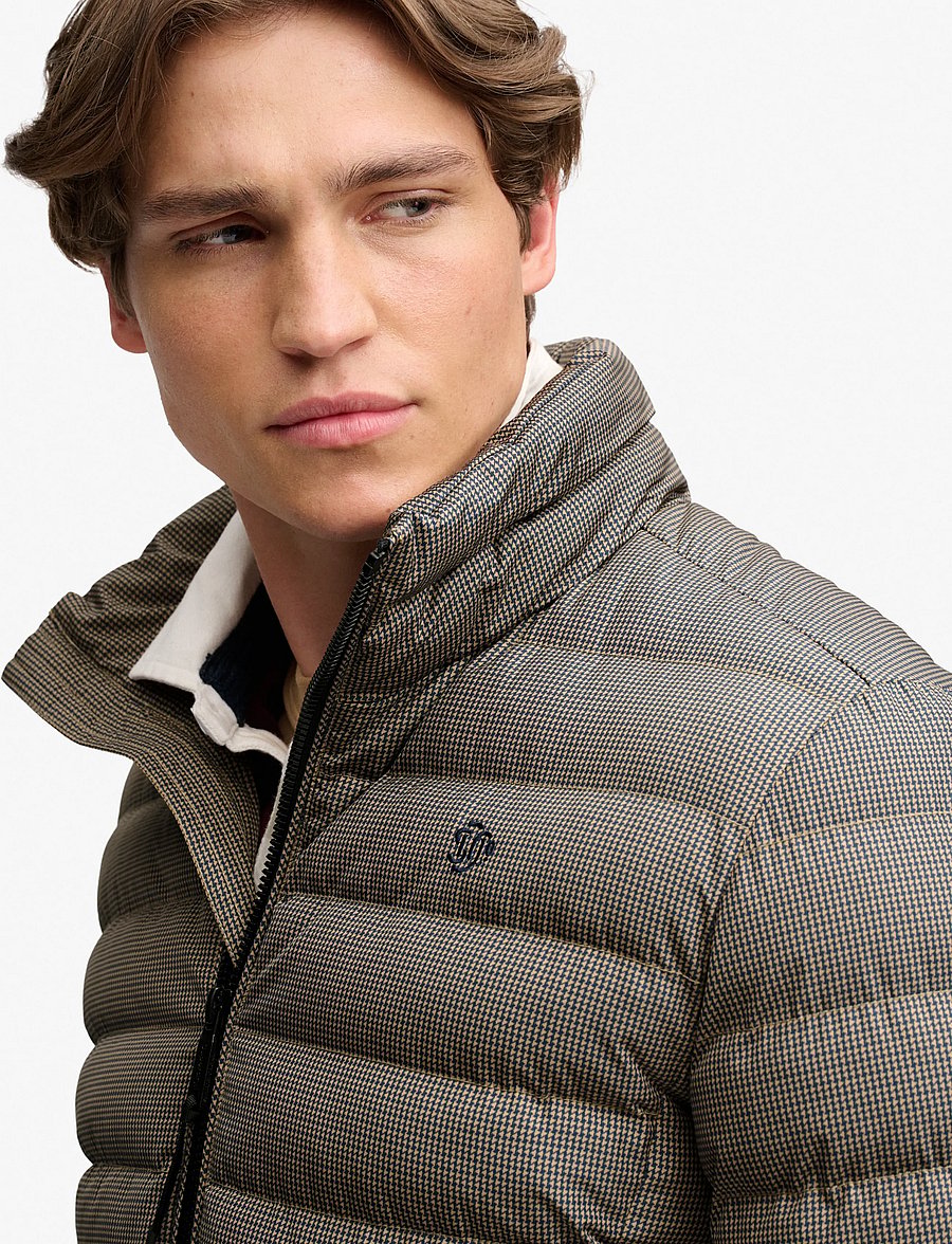 Superdry - FUJI ESTATE PADDED JACKET - daunenjacken - brown heritage check - 4