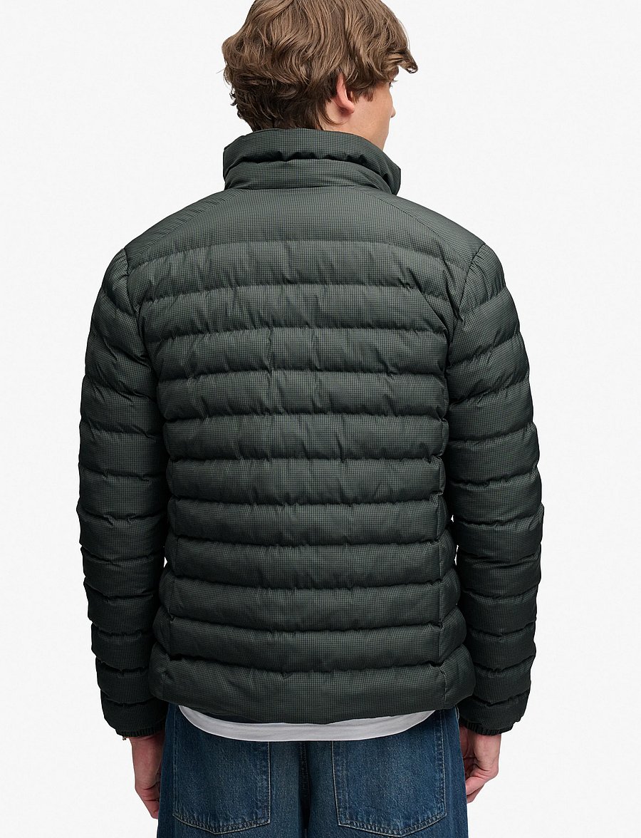 Superdry - FUJI ESTATE PADDED JACKET - olive/navy check - 3