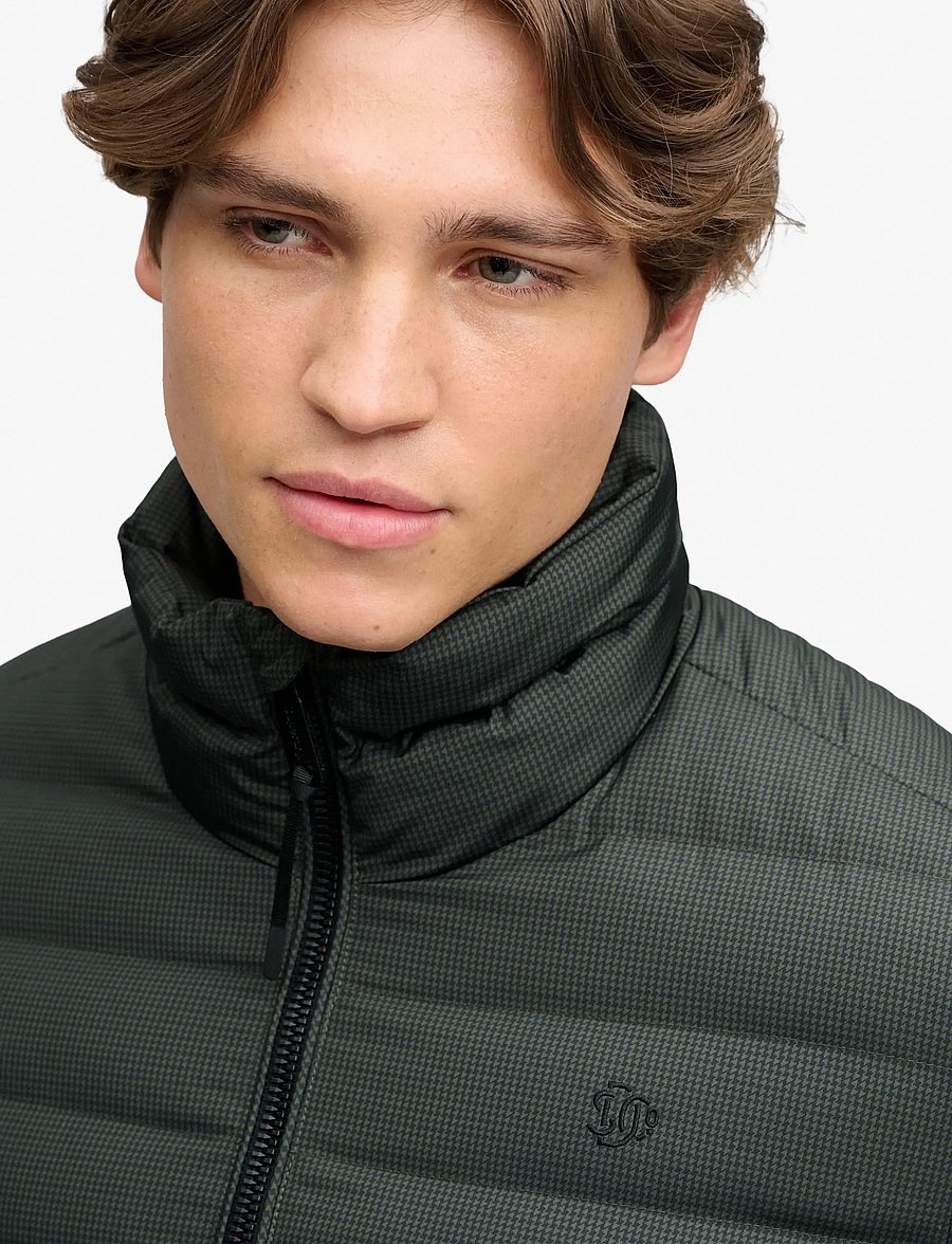 Superdry - FUJI ESTATE PADDED JACKET - olive/navy check - 4