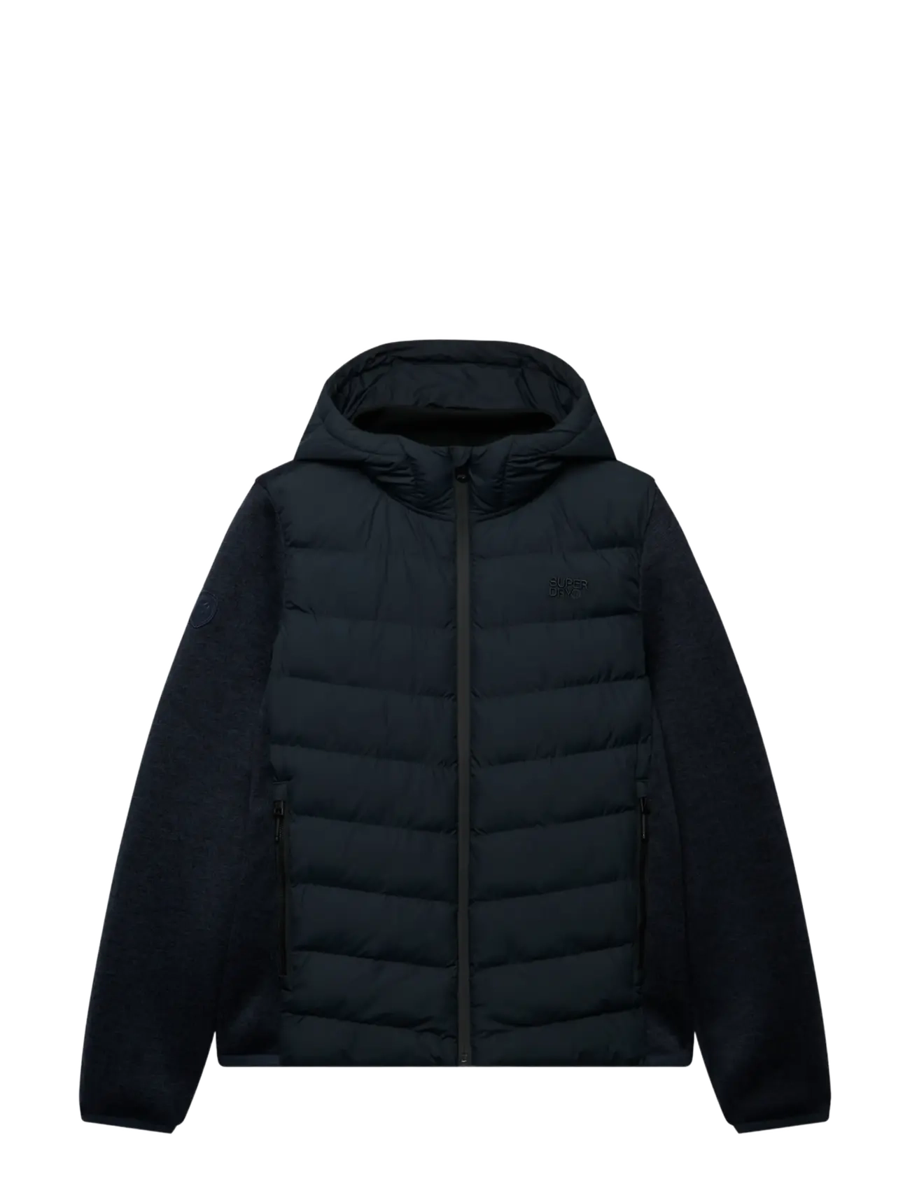 Superdry - HOODED STORM KNIT HYBRID JKT - hybrid-jacken - eclipse navy - 2