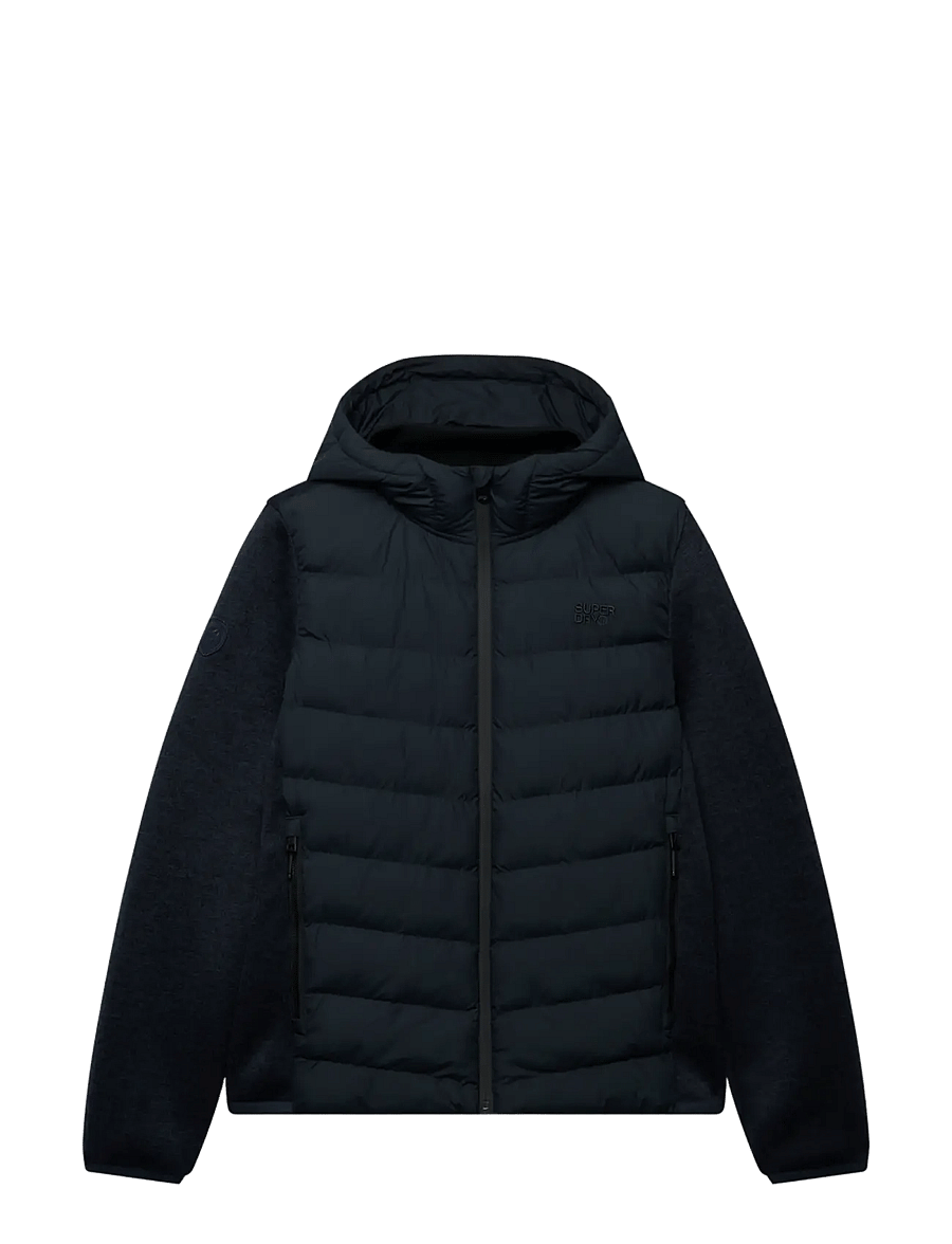 Superdry - HOODED STORM KNIT HYBRID JKT - hybrid-jacken - eclipse navy - 2