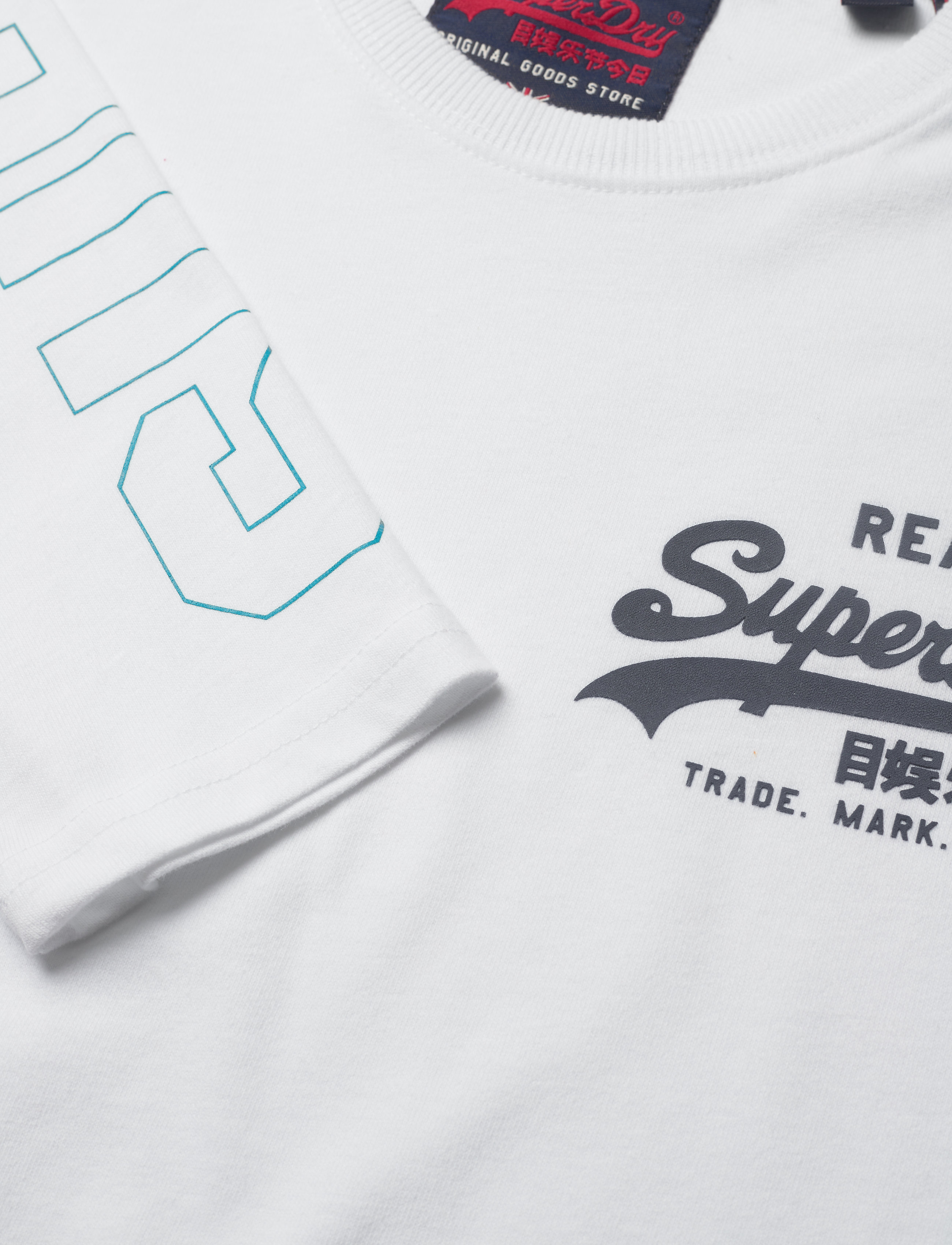 Superdry - VINTAGE LOGO LINEAR LS TEE - optic - 2