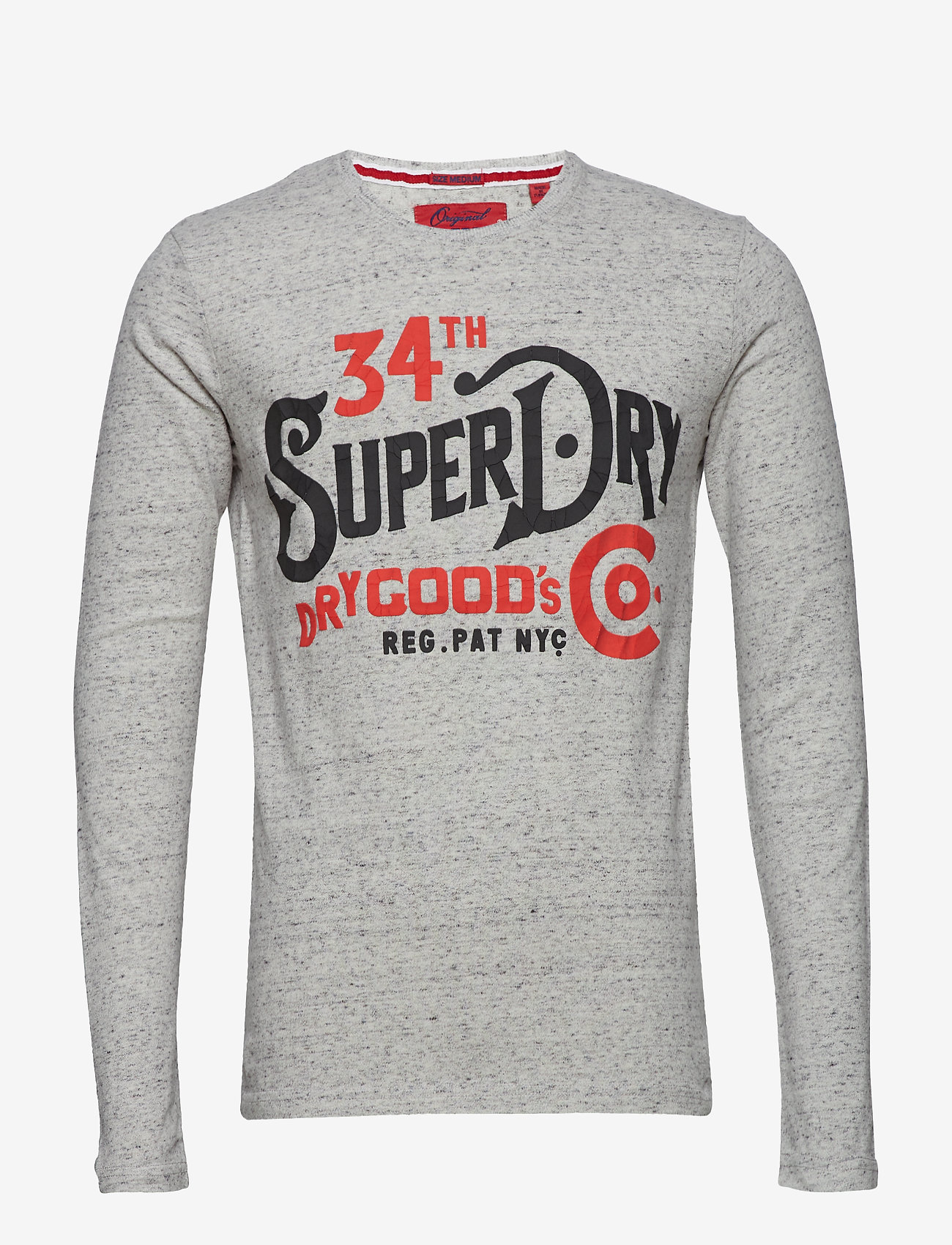 Superdry - NYC GOODS CO L/S TEE - sea stone grey snowy - 0