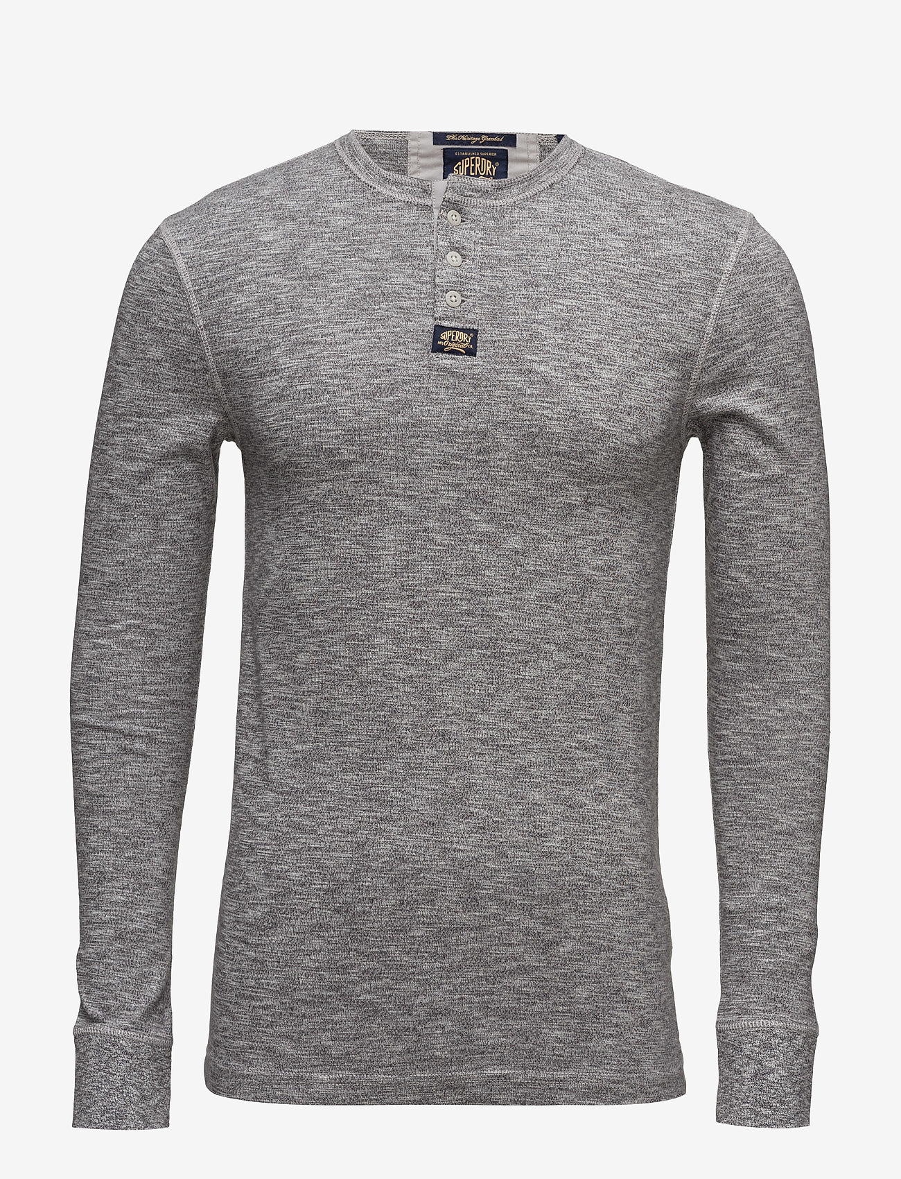 Superdry - HERITAGE L/S GRANDAD - grey grit - 0