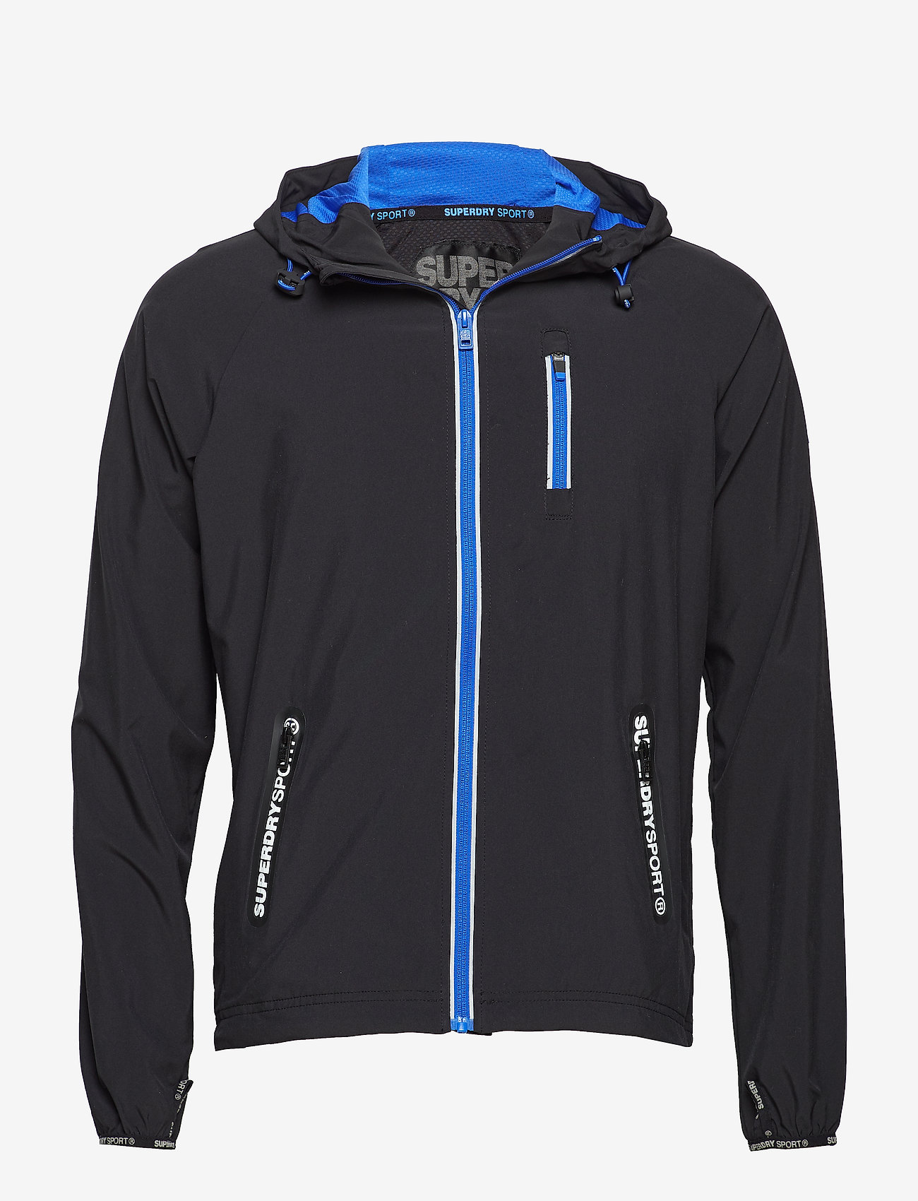 Superdry - SPORTS ACTIVE FLASH RUN SHELL - black/cobalt - 0