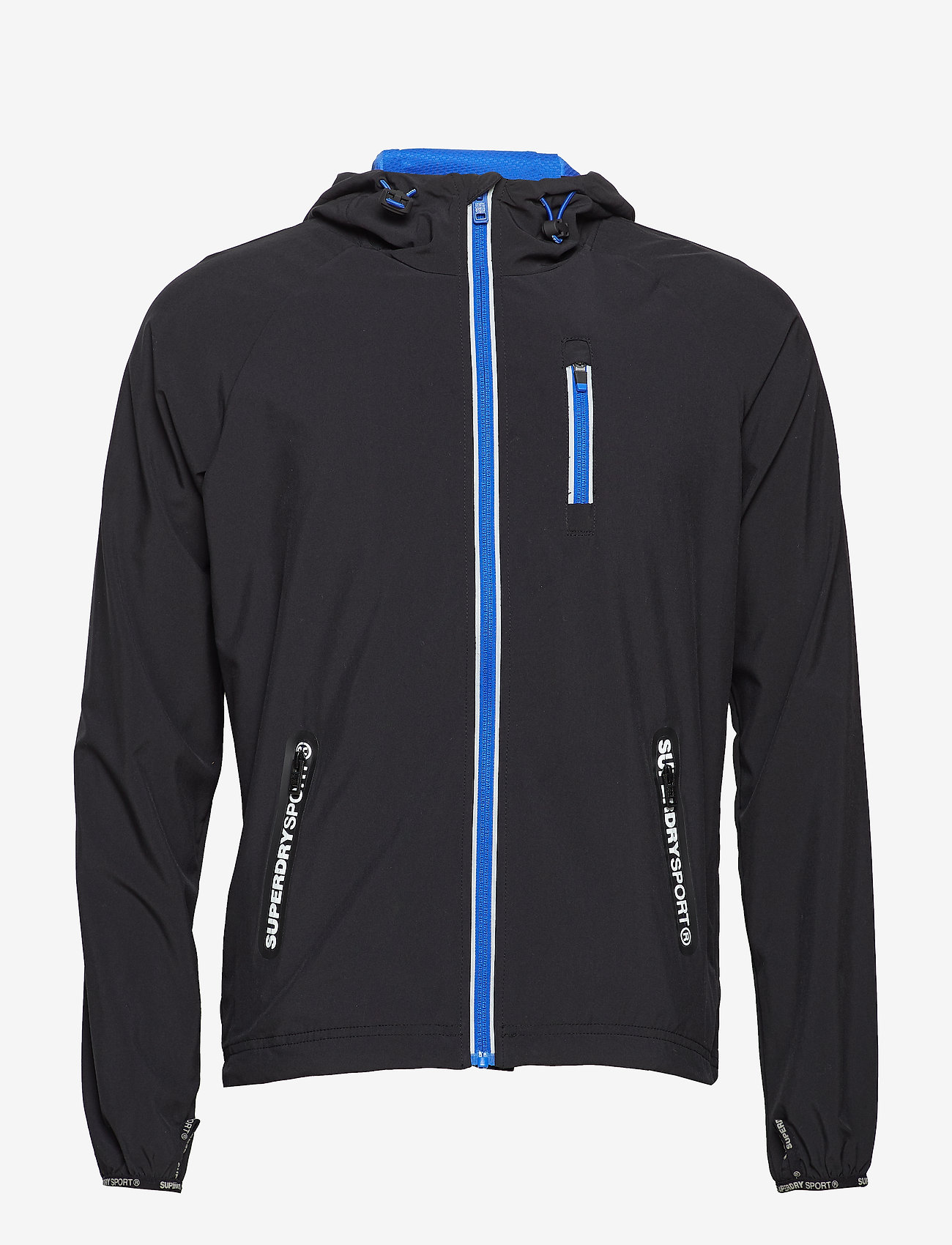 Superdry - SPORTS ACTIVE FLASH RUN SHELL - black/cobalt - 1