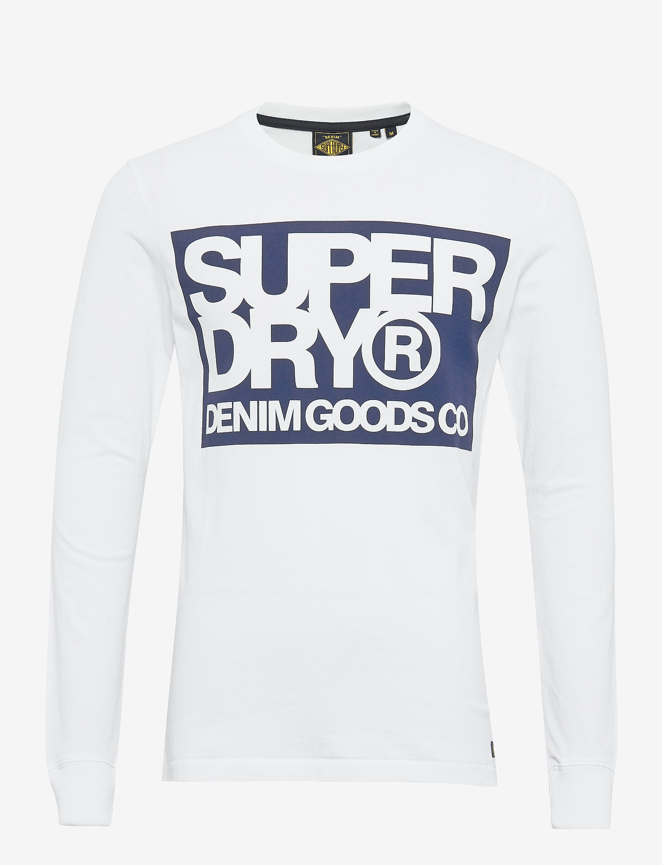 Superdry - DENIM GOODS CO PRINT LS TEE - optic - 0