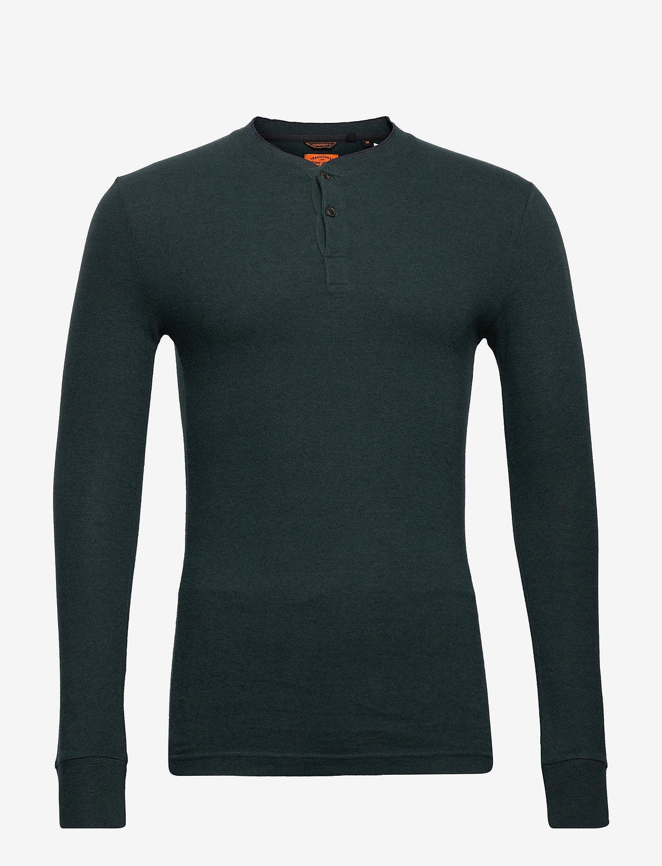 Superdry - L/S HENLEY - enamel green feeder - 0