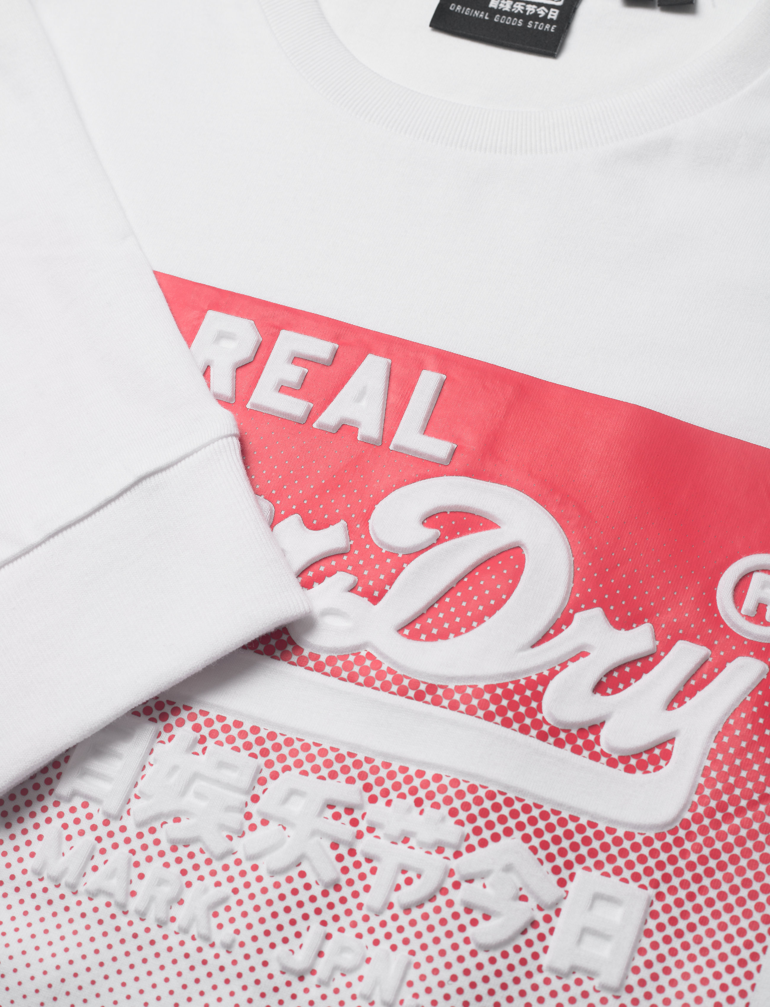 Superdry - VL HALFTONE EMBOSS LS TOP - optic - 2