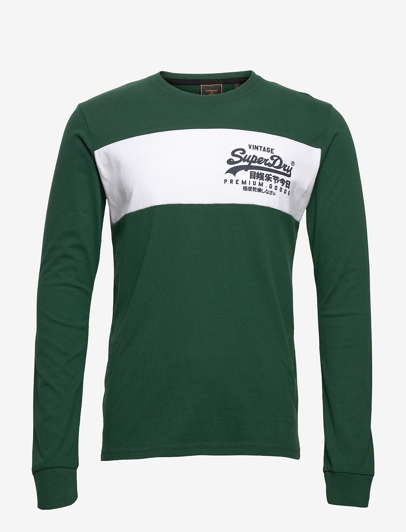 Superdry - VL PANEL LS TOP - mid pine - 0