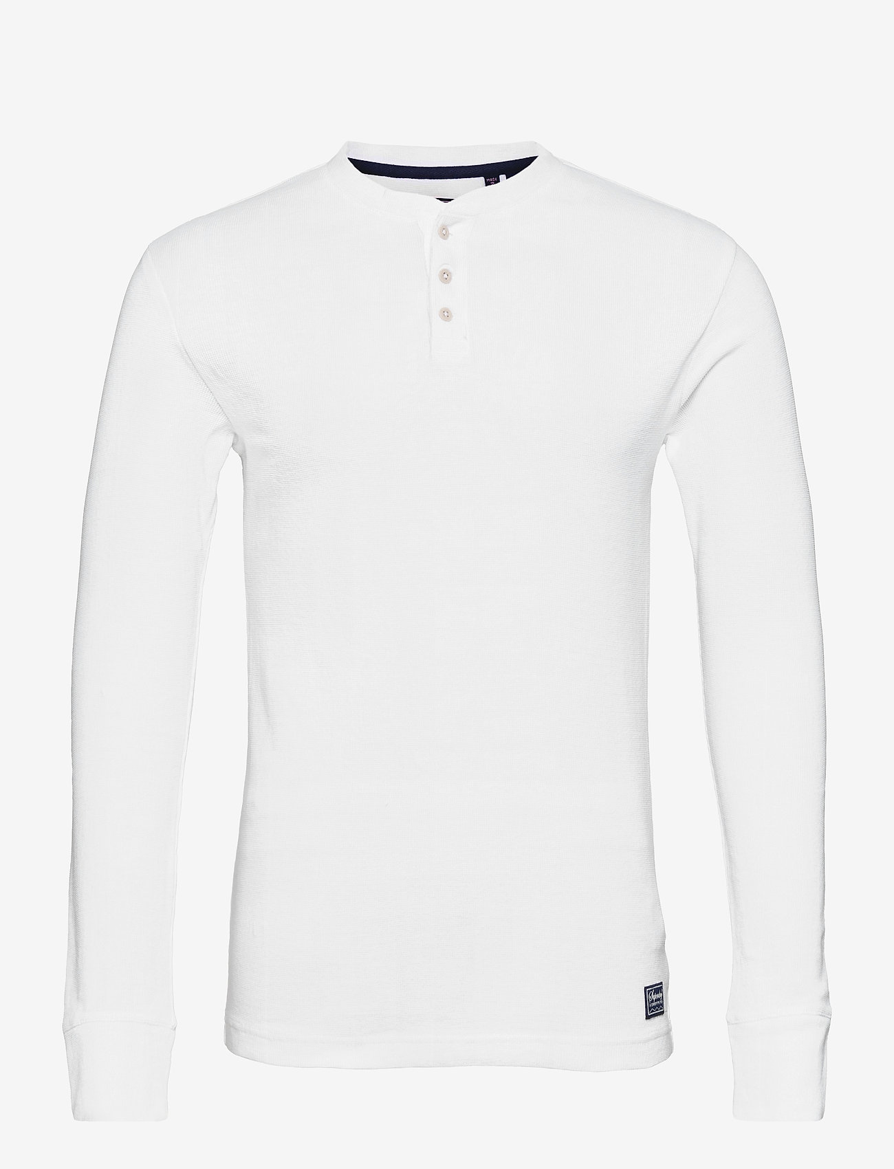 Superdry - L/S WAFFLE GRANDAD TOP - brilliant white - 0