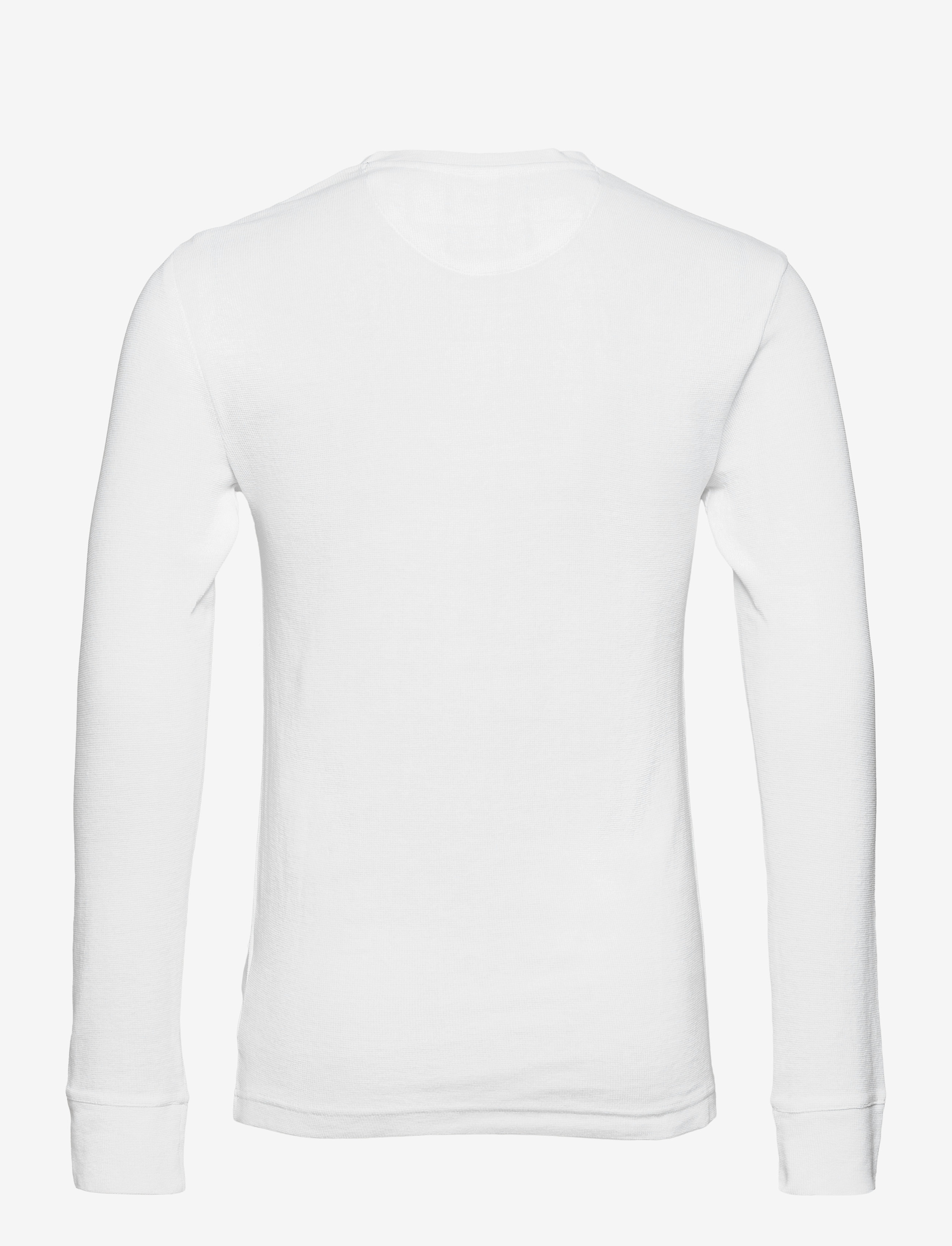 Superdry - L/S WAFFLE GRANDAD TOP - brilliant white - 1