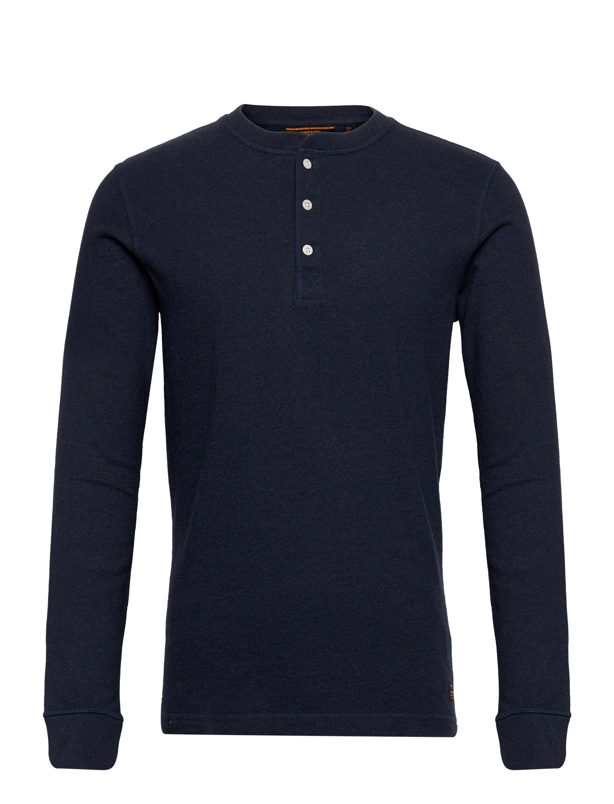 Superdry - L/S GRANDAD TOP - trench navy marl - 0