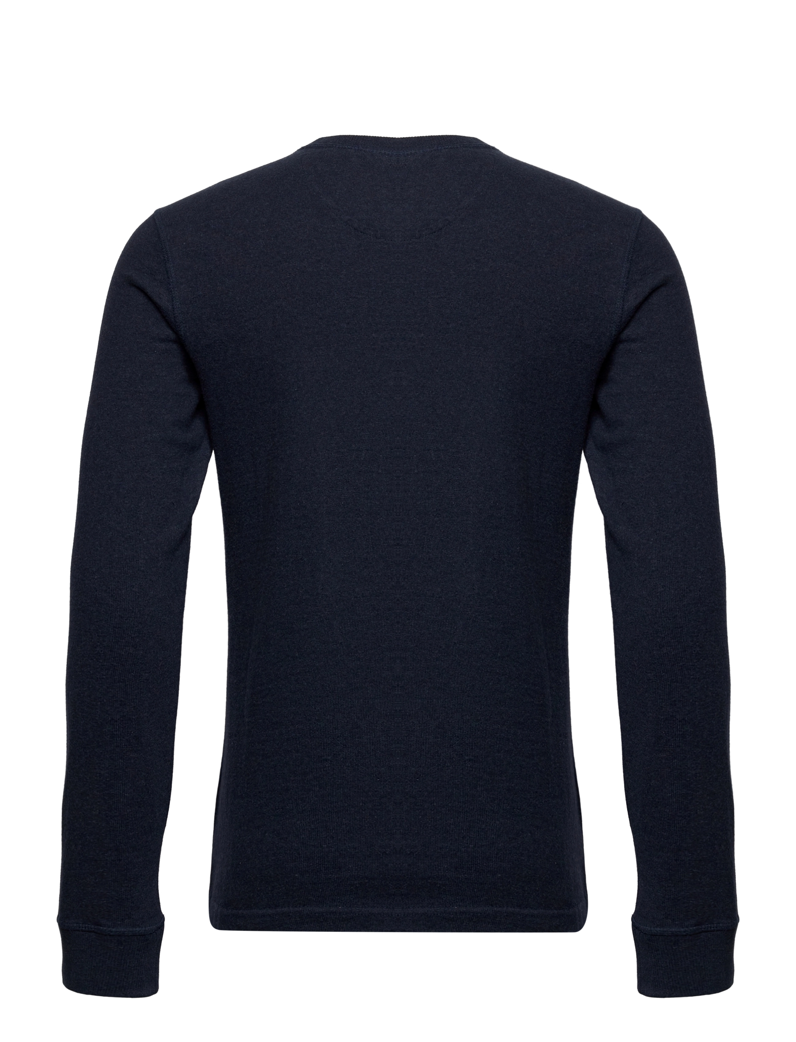 Superdry - L/S GRANDAD TOP - trench navy marl - 1