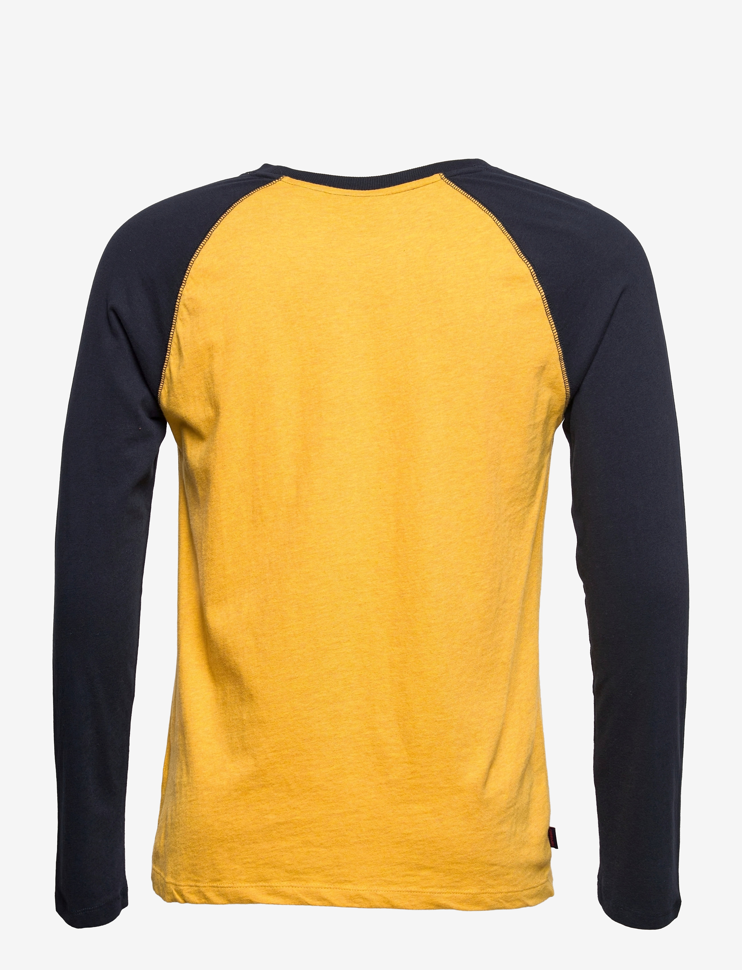 Superdry - VINTAGE BASEBALL L/S TOP - turmeric marl/eclipse navy - 1