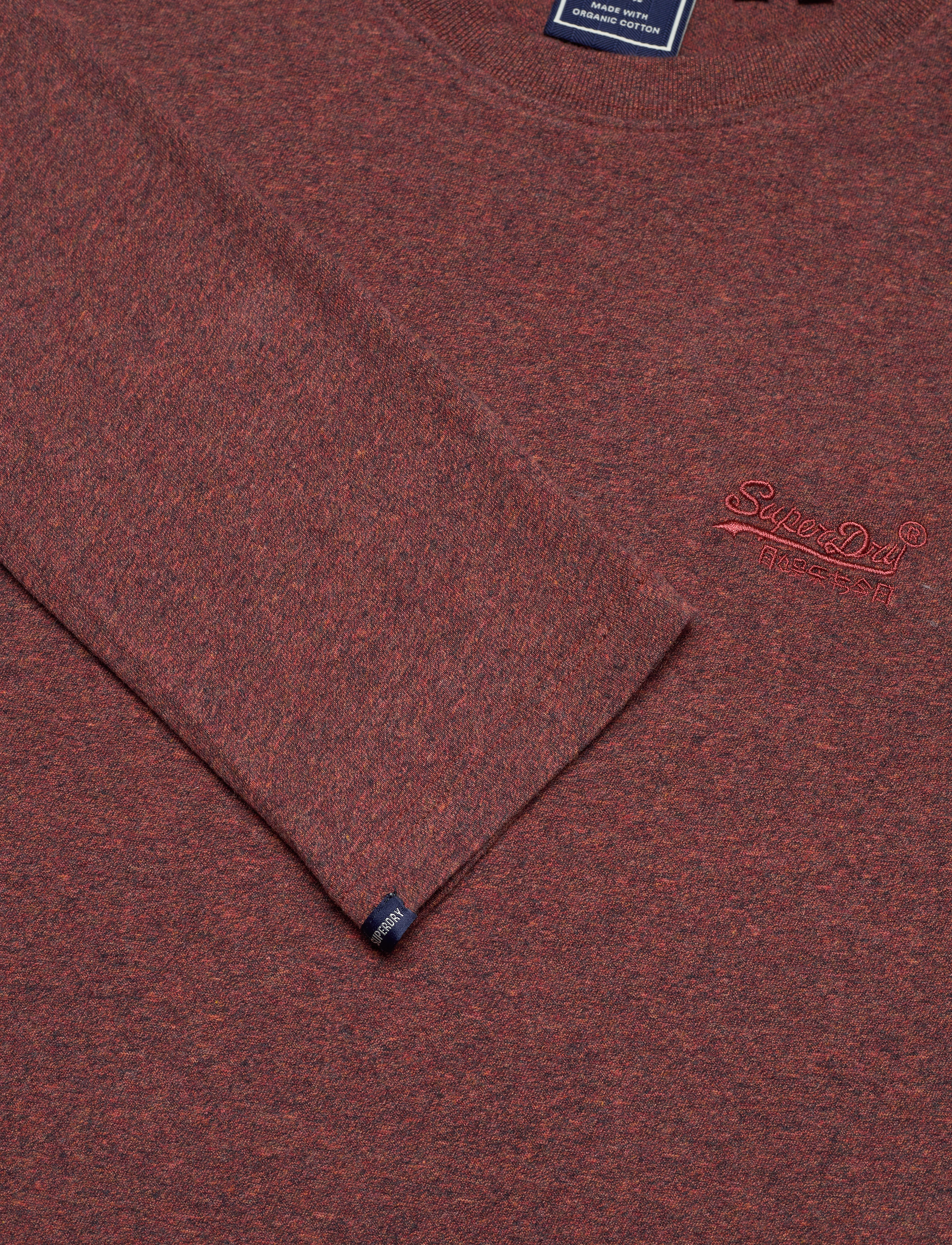 Superdry - VINTAGE LOGO EMB L/S TOP - fired red jaspe - 2
