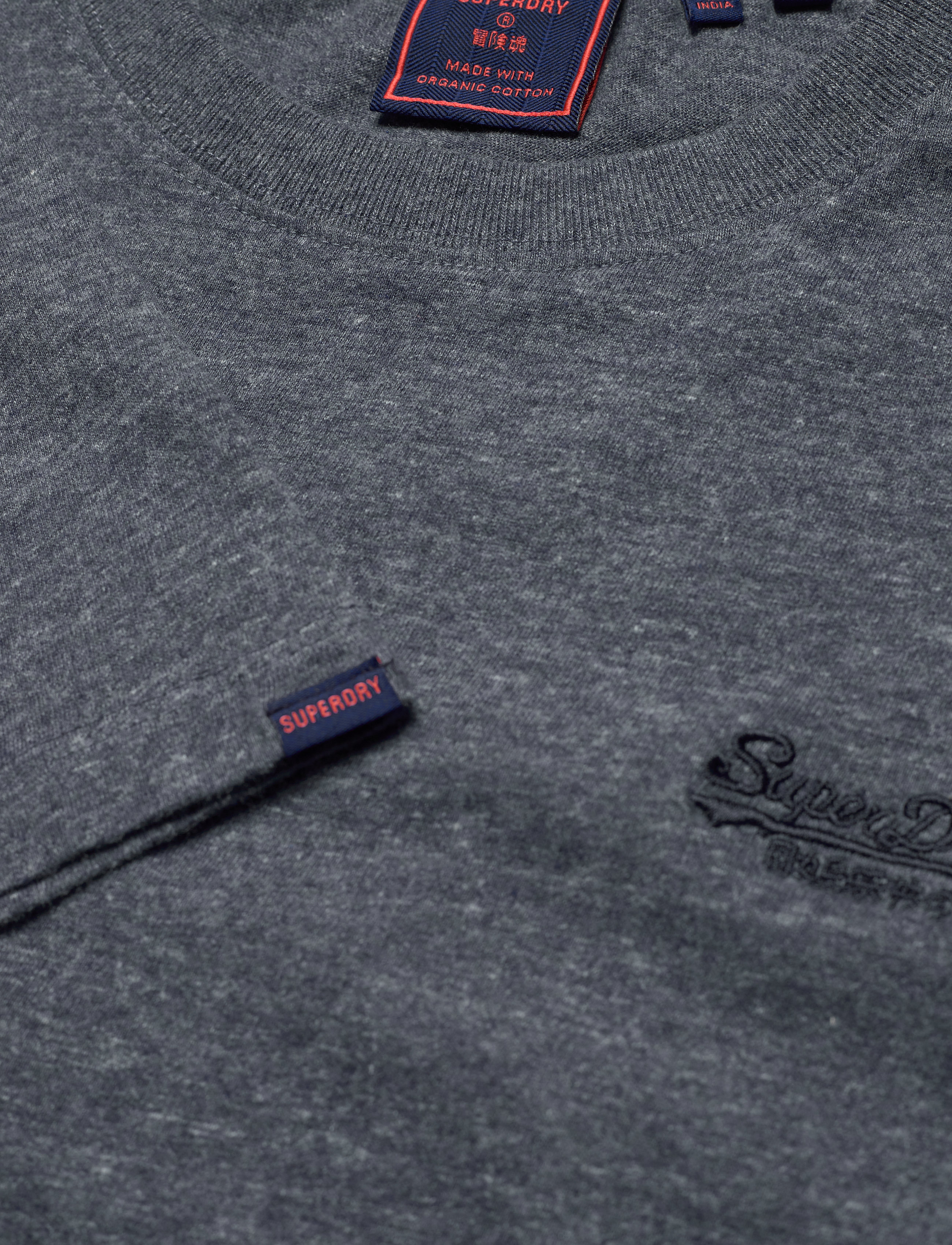Superdry - VINTAGE LOGO EMB L/S TOP - navy marl - 5