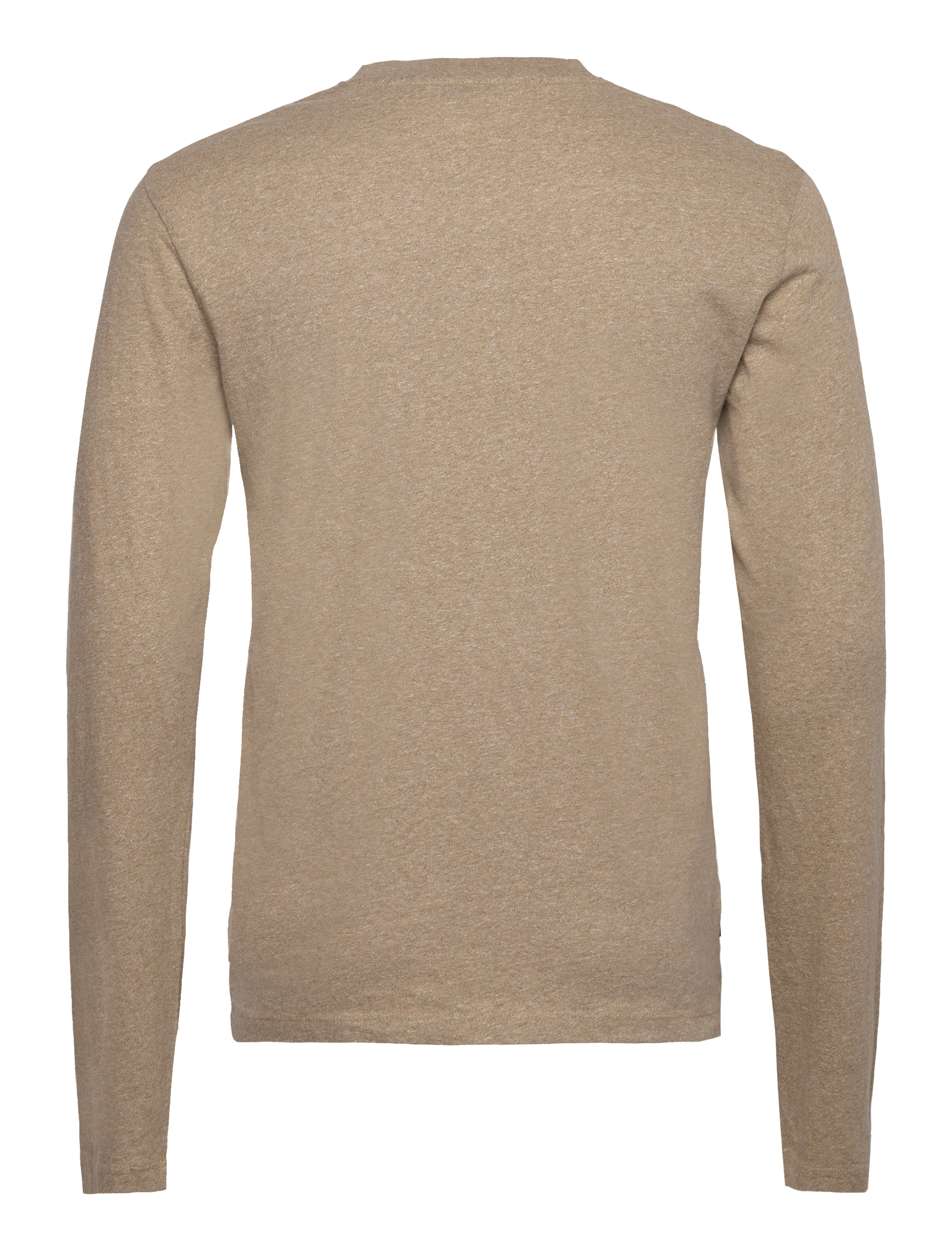 Superdry - VINTAGE LOGO EMB L/S TOP - tan brown fleck marl - 1