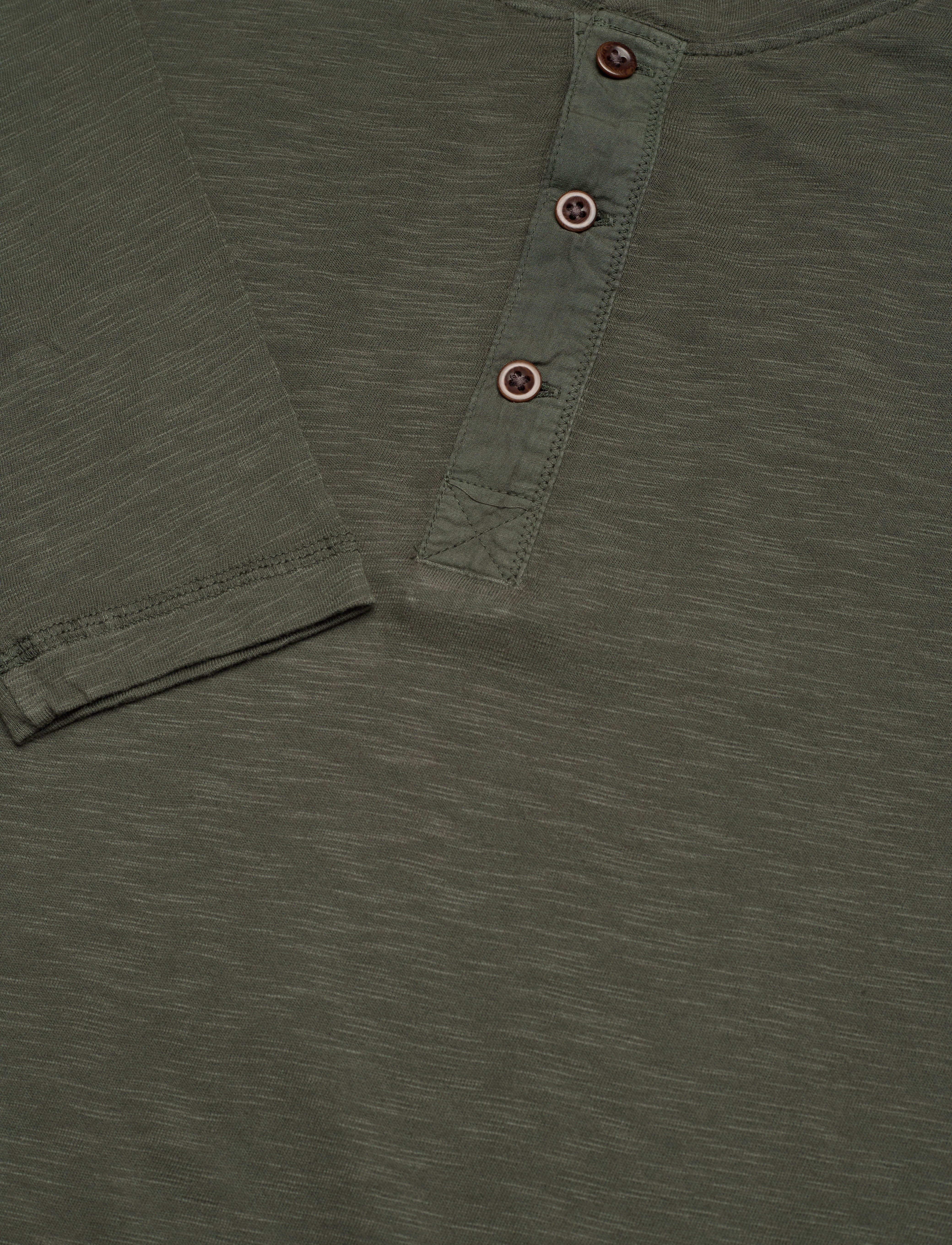 Superdry - VINTAGE OD SLUB L/S GRANDAD - dark grey green - 2