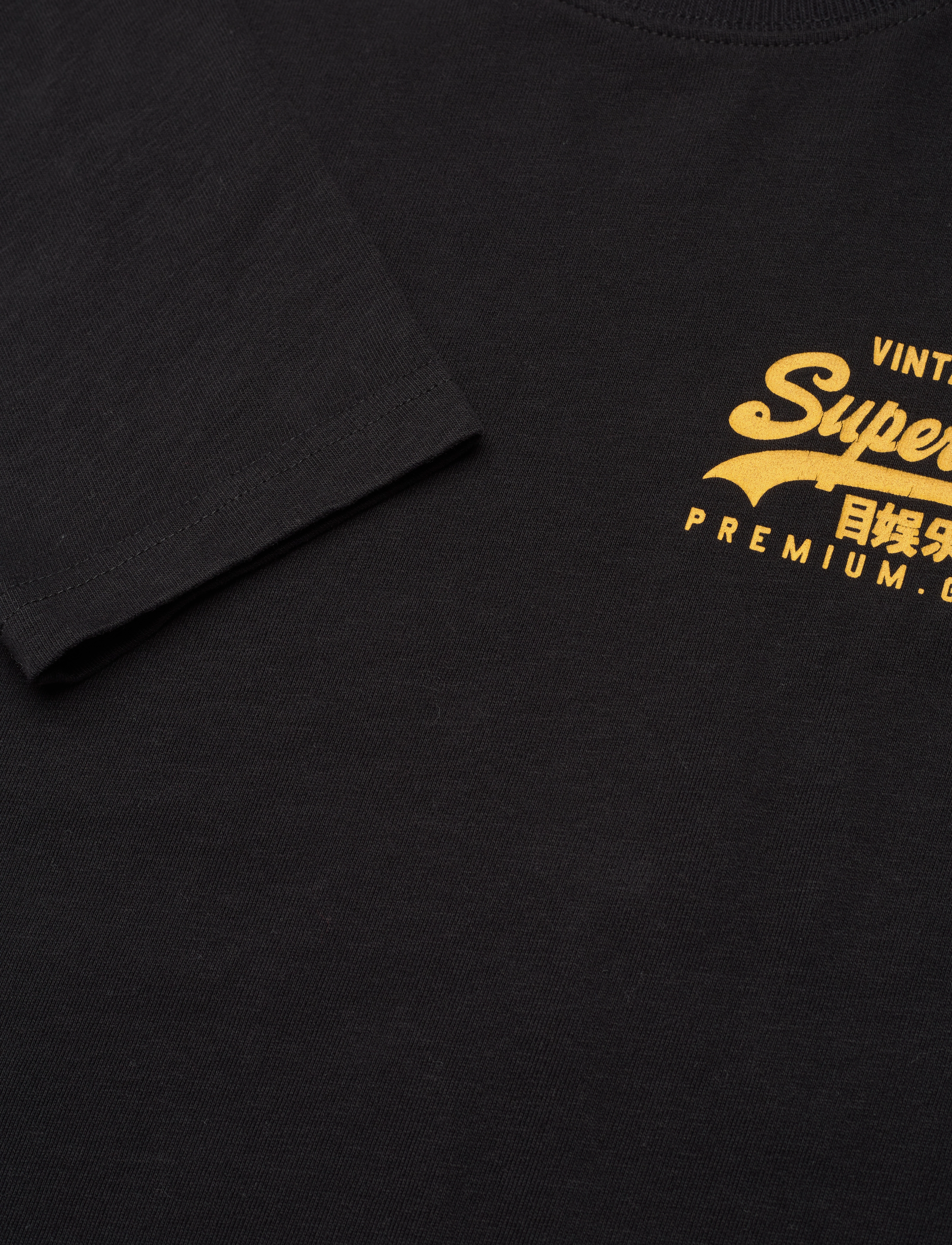 Superdry - VINTAGE LOGO HERITAGE LS TOP - black - 2